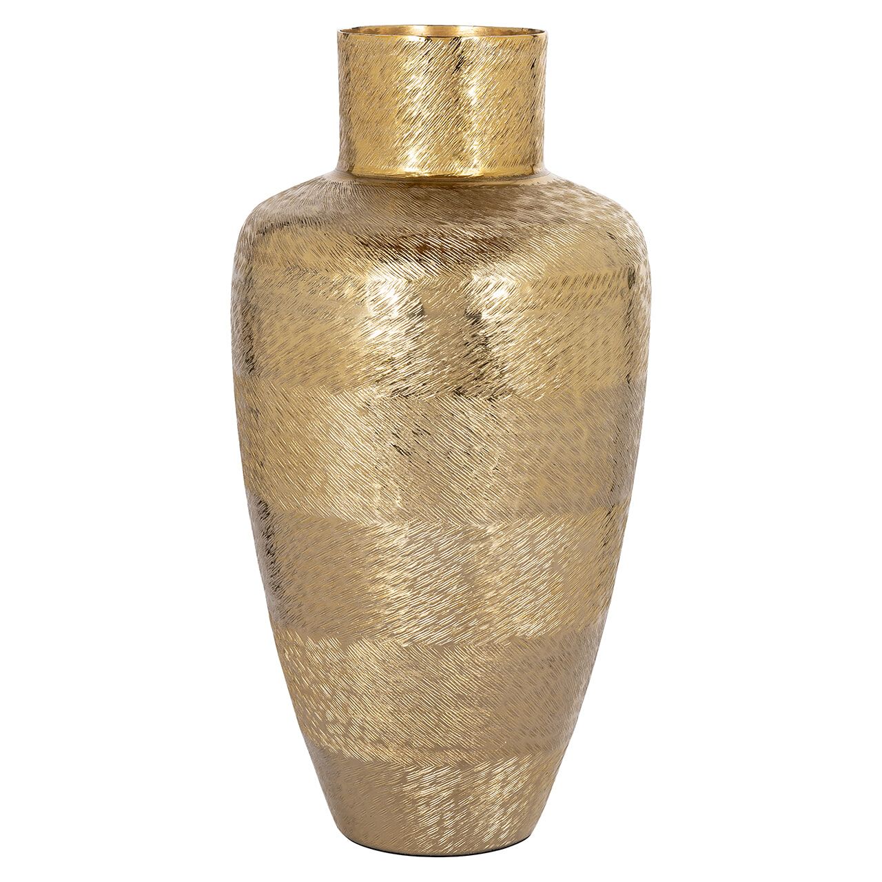 Richmond Vaas Joah 39 cm – Luxe Gouden Aluminium Accent voor Elk Interieur
