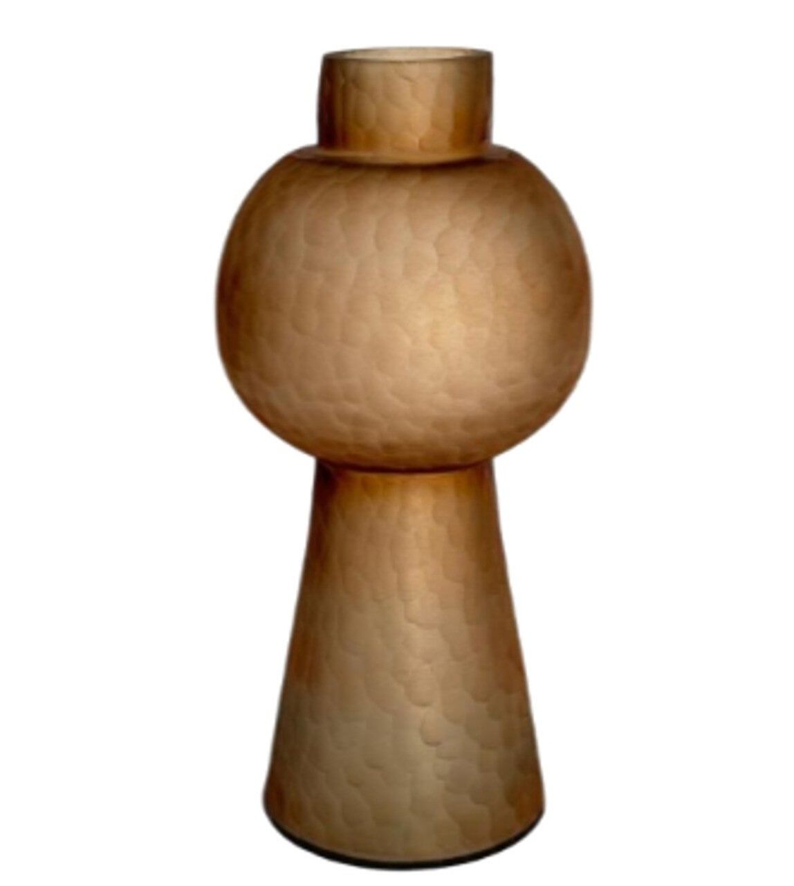 Richmond Vaas Ora – Strakke Bruine Glazen Vaas (39 cm)