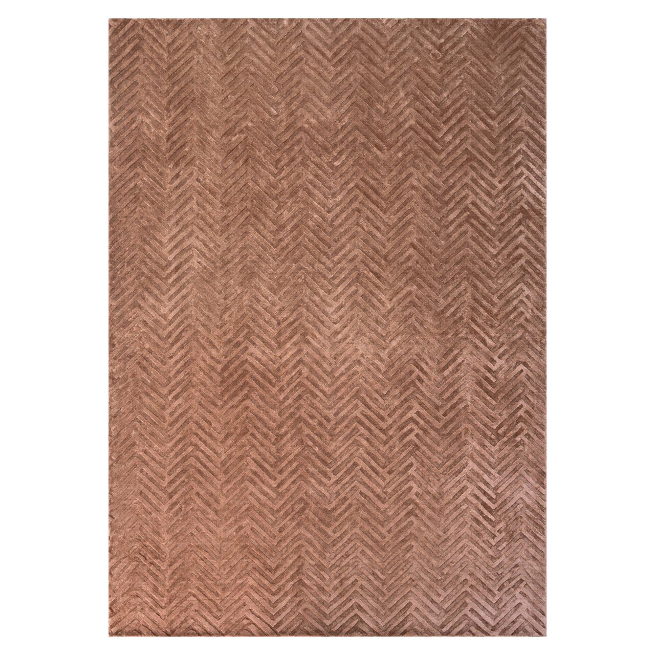 Richmond Velay Vloerkleed 200 × 300 cm – warme koffiebruine elegantie