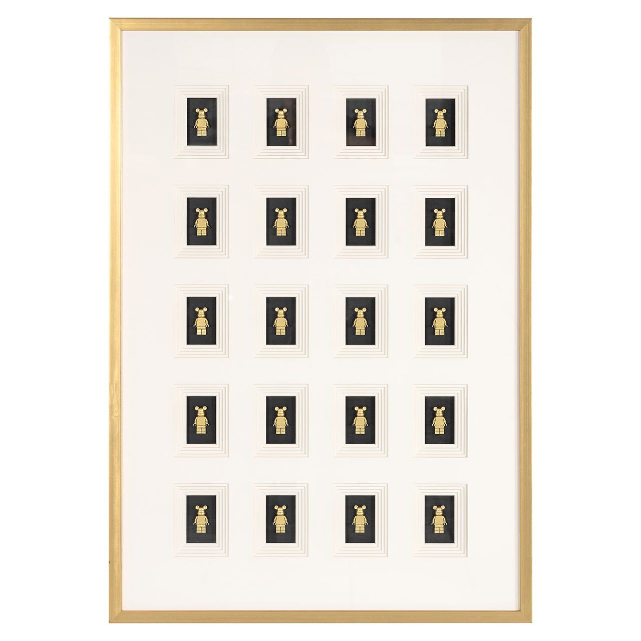 Richmond Wall Art Block 3D – Luxe Goud Design voor elke Ruimte