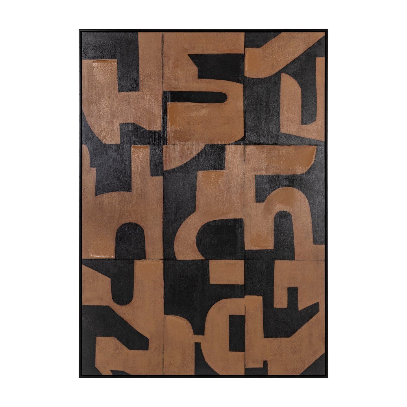 Richmond Wall Art Cascade – Warmcanvas wanddecoratie 140×100 cm in bruin