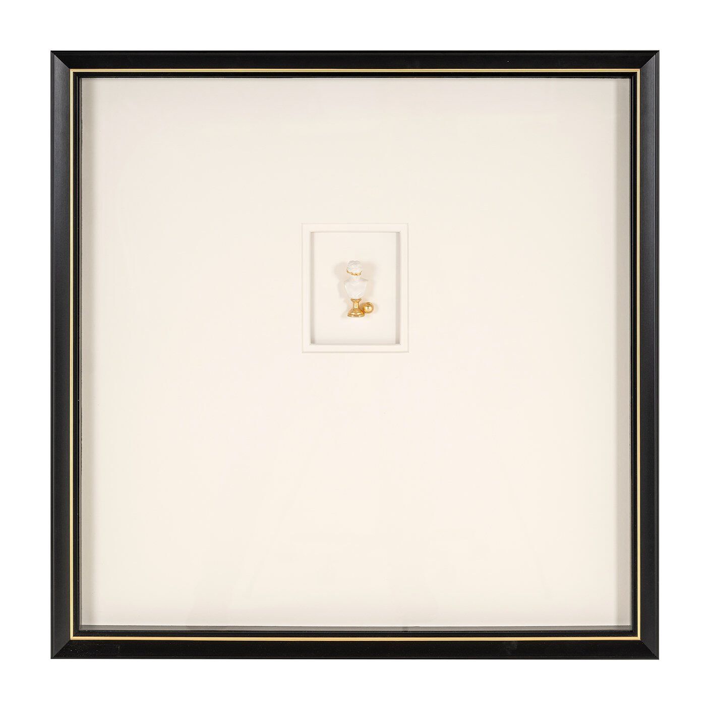 Richmond Wall Art Danni – Modern zwart wanddecor van 80 × 80 cm