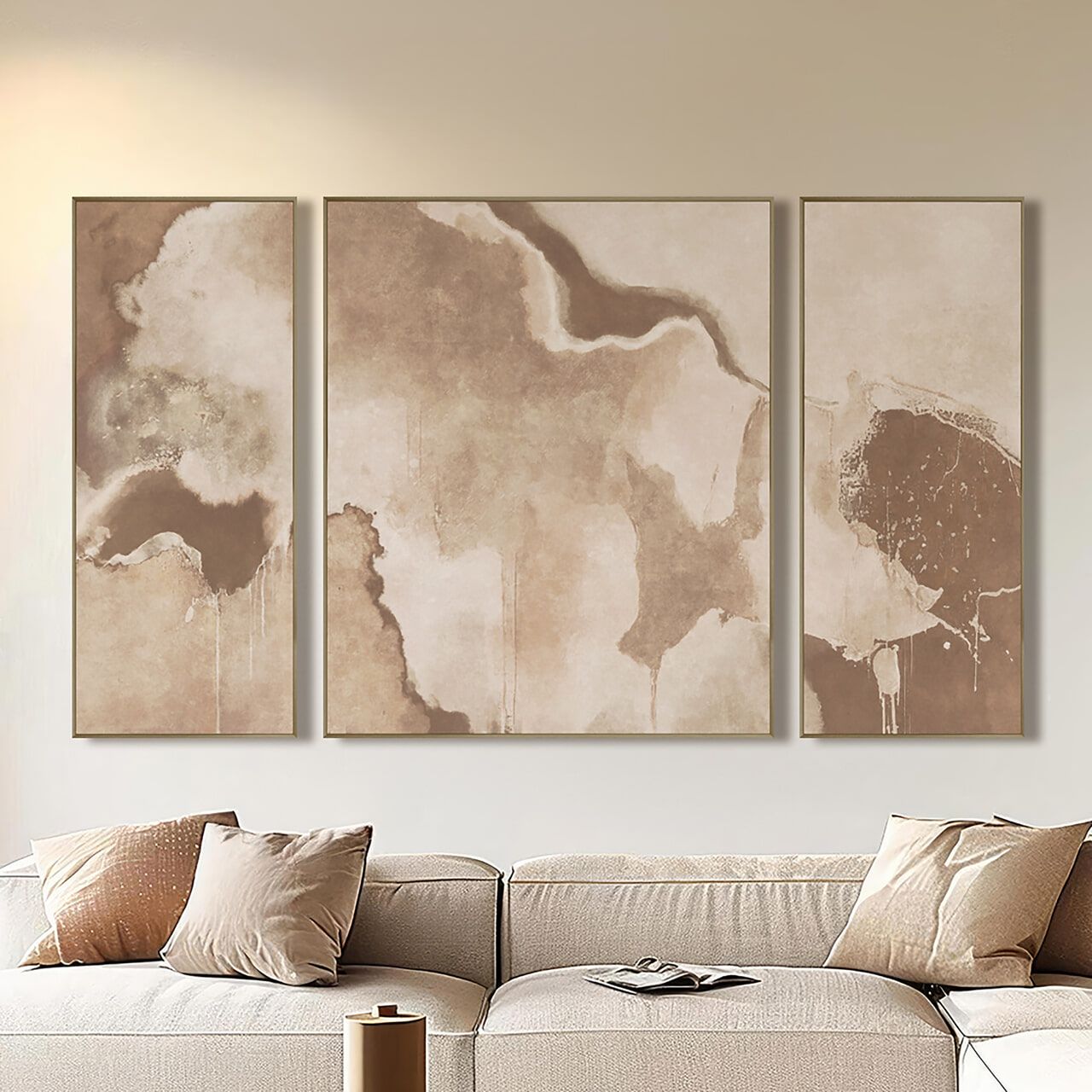 Richmond Wall Art Liberty – Stijlvol Wandkussen in Bruin 120×200 cm