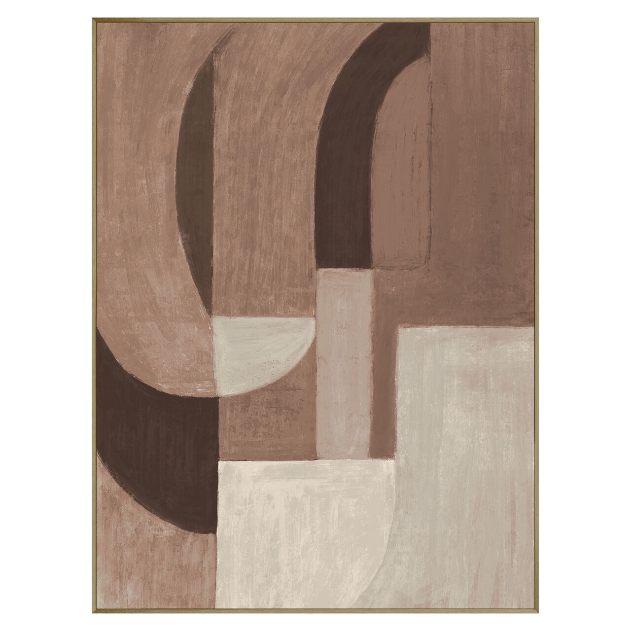 Richmond Wall Art Tatu Rechts – Stijlvol wandkussen 120 × 90 cm in warm bruin
