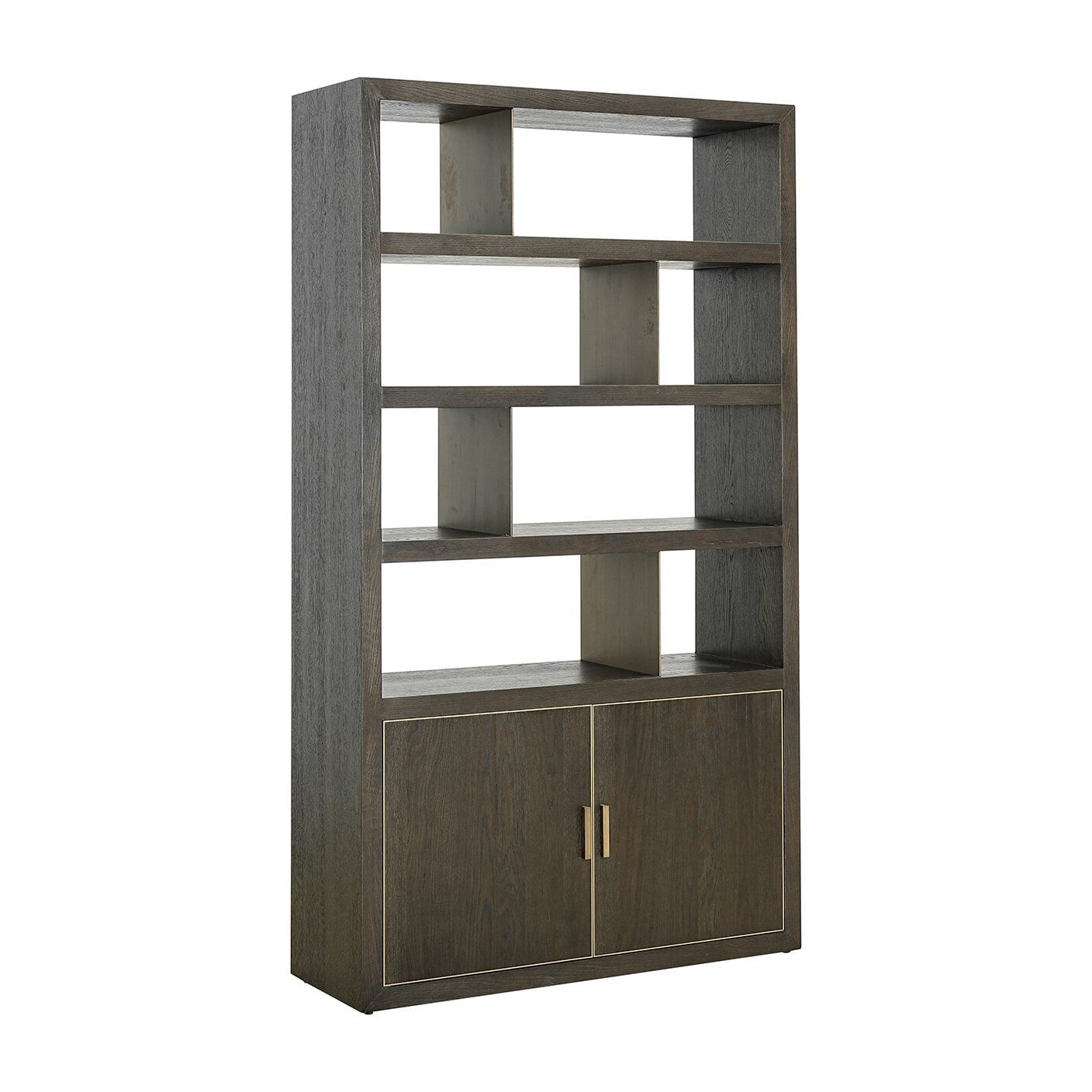Richmond Wandkast Rivertree – Eiken & Metaal, 210 × 120 cm, Bruin
