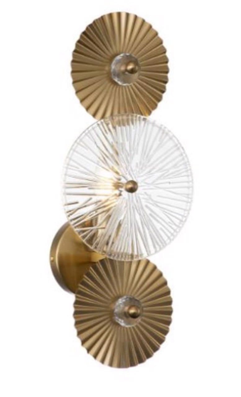 Richmond Wandlamp Aidan – Luxe verlichting in Brushed Gold (45 cm)