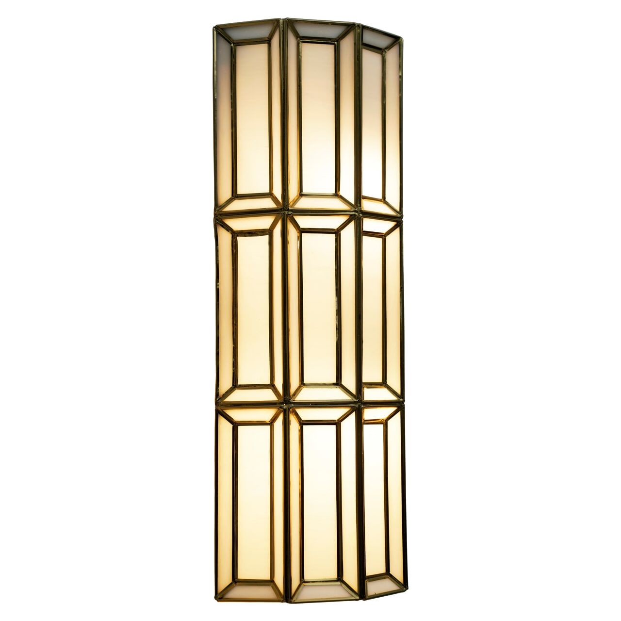 Richmond Wandlamp Opal – Elegante wandverlichting in Brass Antique
