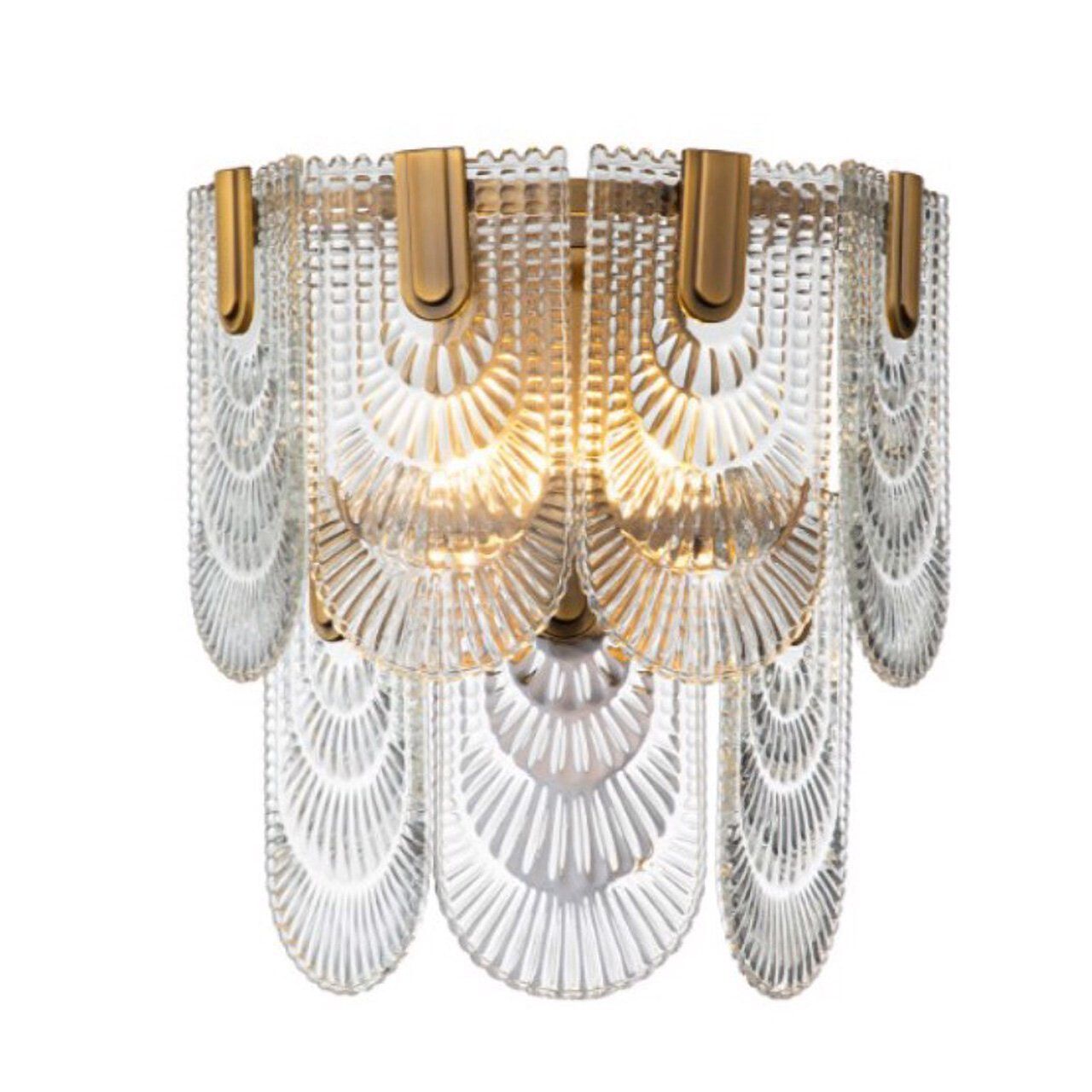 Richmond Wandlamp Sem – Luxe Gouden Wandverlichting met Veiligheidsglas