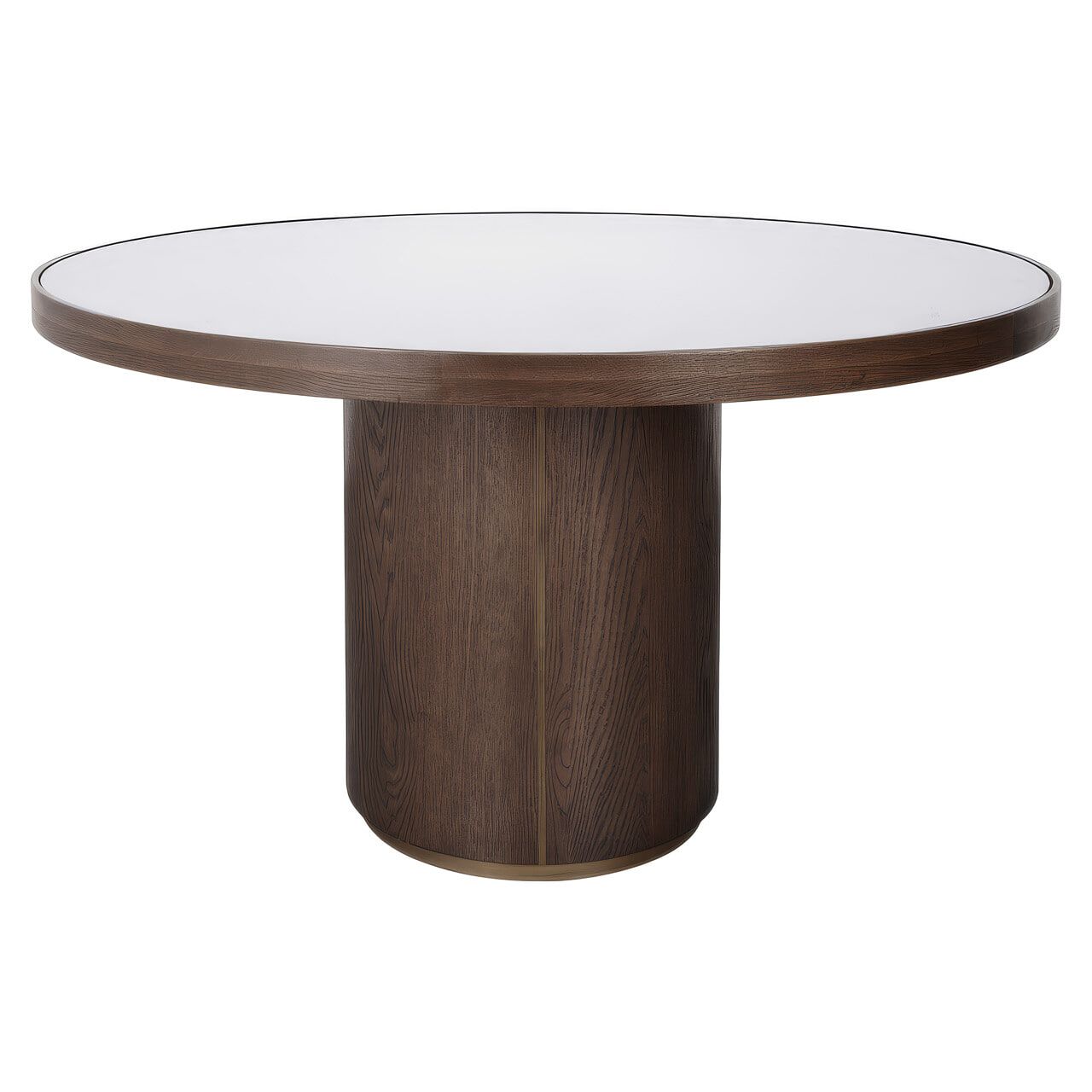 Richmond Willox Ronde Eettafel – Luxe en Compacte Bruine Elegantie