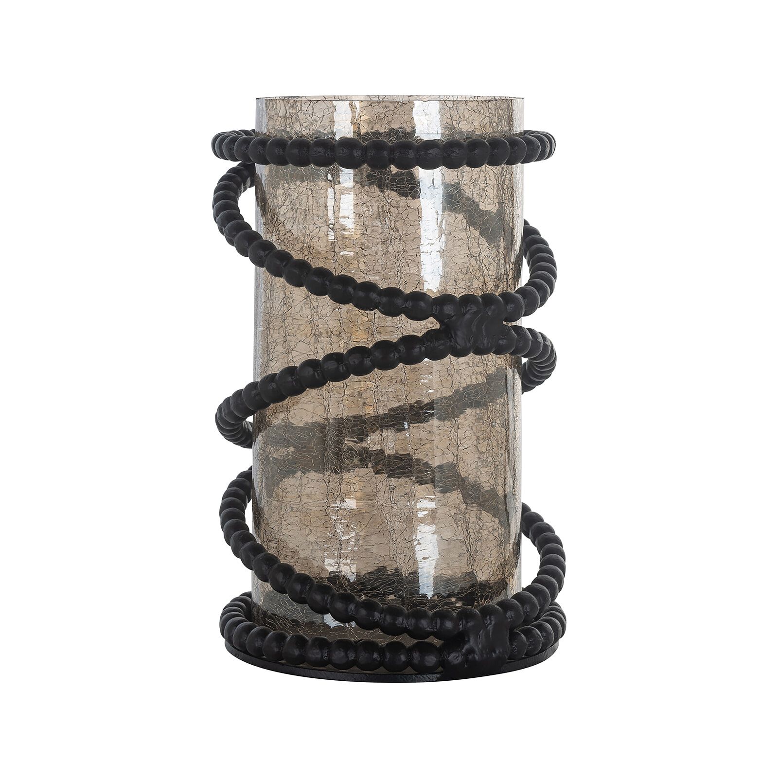 Richmond Windlicht Edison – Elegant Zwart Glas voor Sfeervolle Momenten