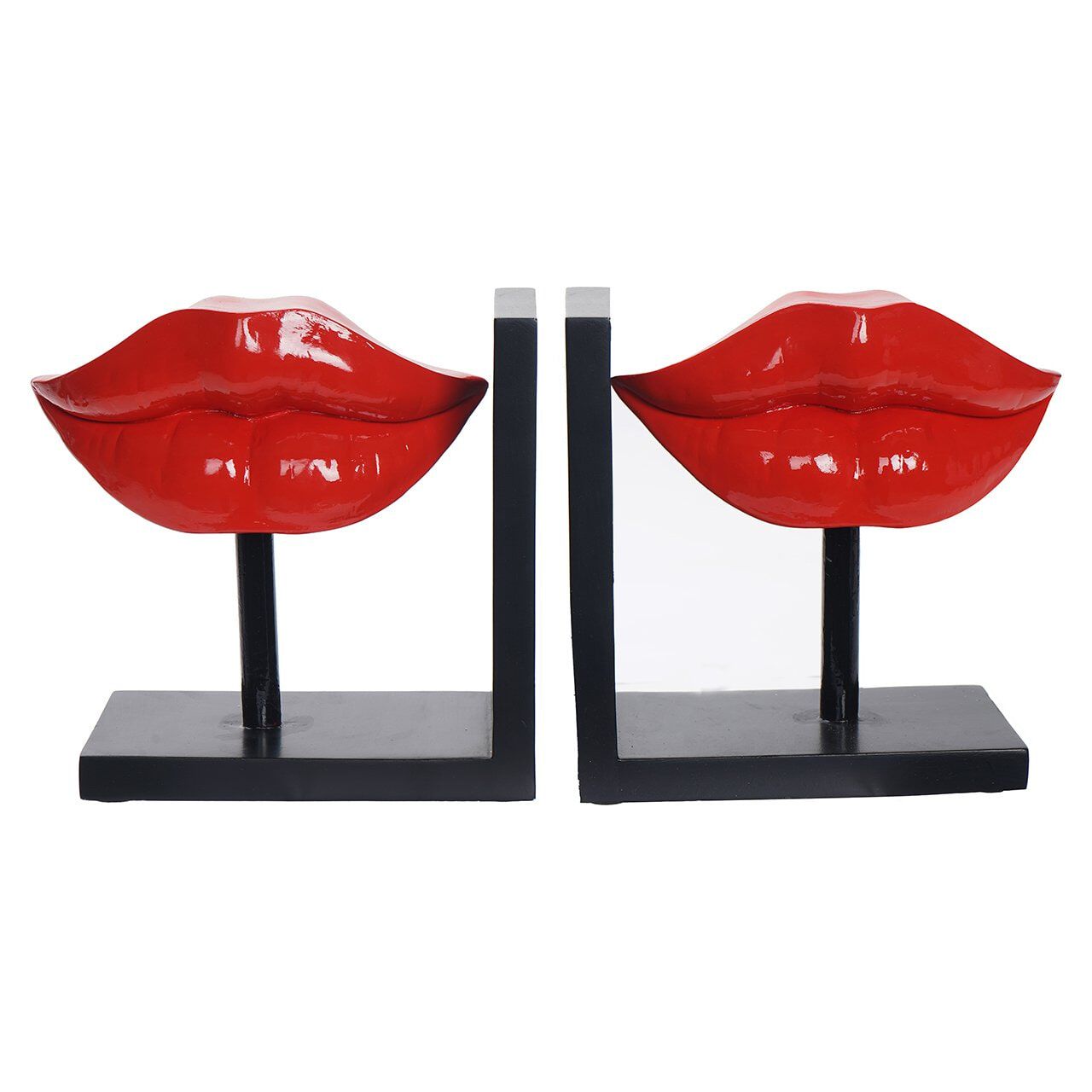 Richmond Xia Resin Boekenstandaard – Rood – Stijlvolle Glanzende Boekhouder