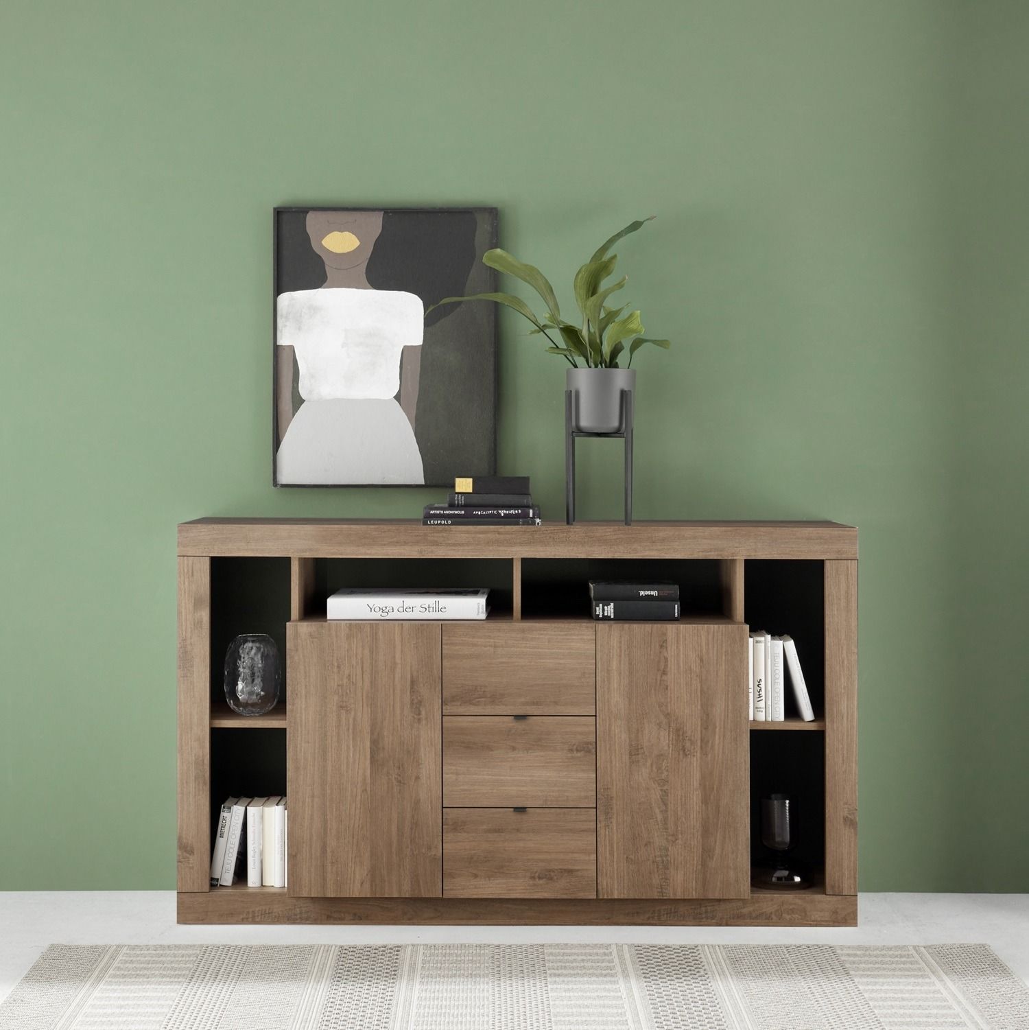 Rimini dressoir 172 cm – stijlvol opbergsysteem in warme eiken look