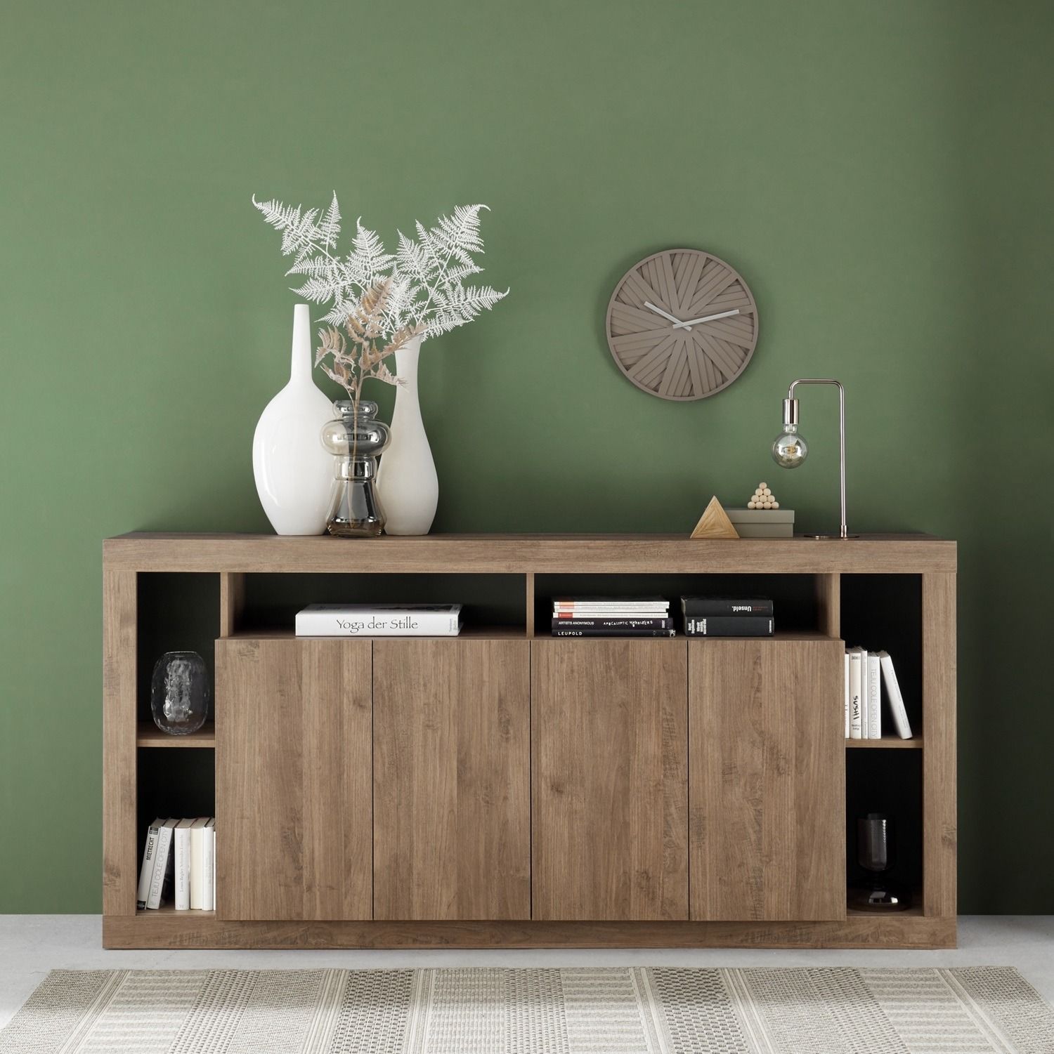 Rimini Dressoir 210 cm – Moderne Opbergkast in Mercure eiken