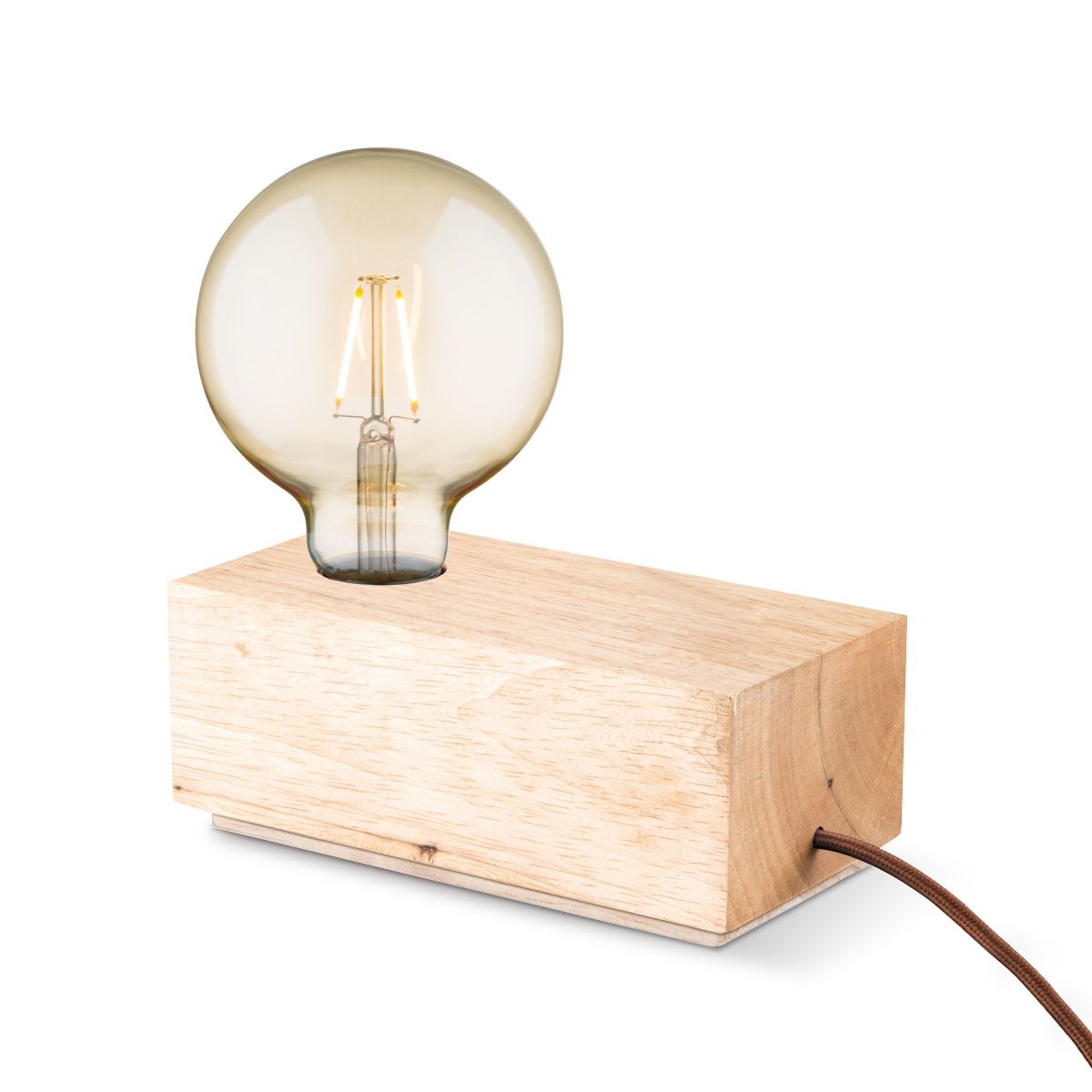 Rinca Houten Tafellamp – Natuurlijke Eyecatcher voor je Woonkamer of Slaapkamer