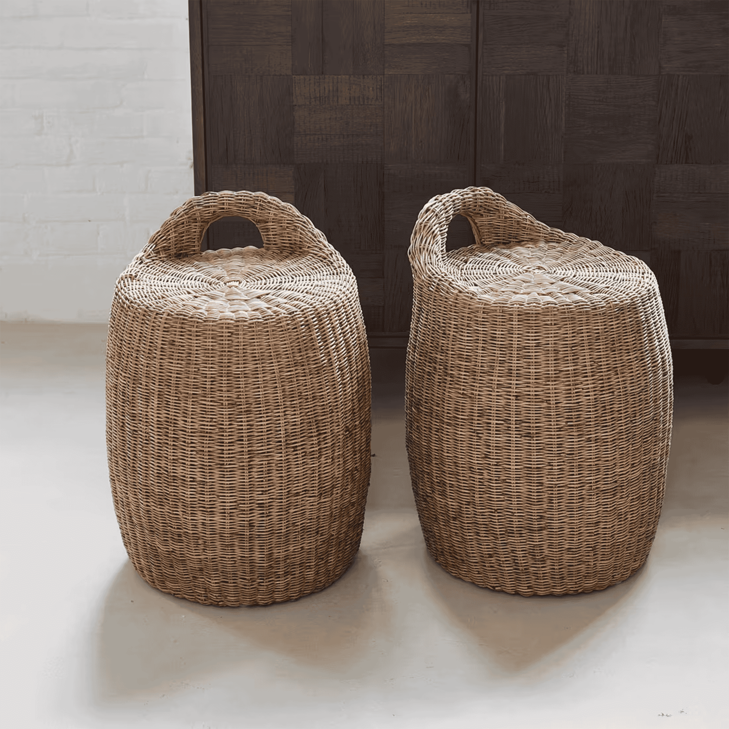 Rivièra Maison Alcudia Rattan Kruk – Warm, Compact en Veelzijdig