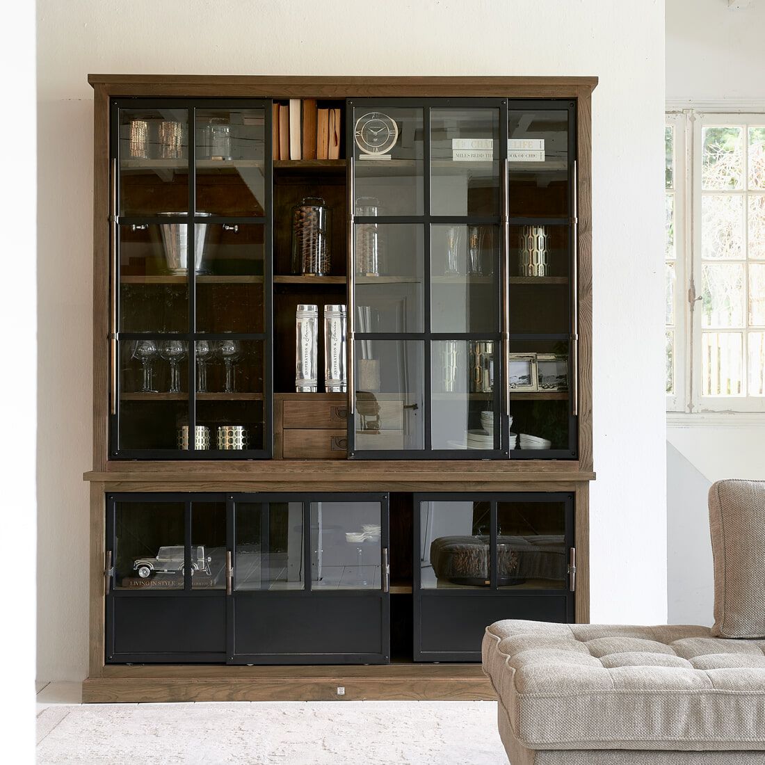 Rivièra Maison buffetkast The Hoxton – industriële charme in zwart