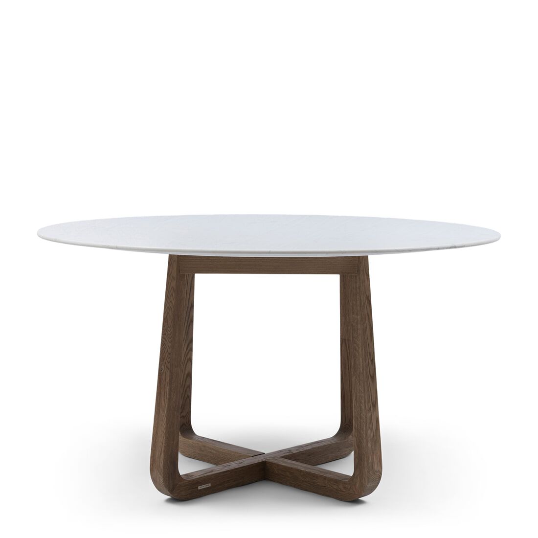 Rivièra Maison Casone: Luxe ronde eettafel met marmerblad en eikenpoten – 140 cm