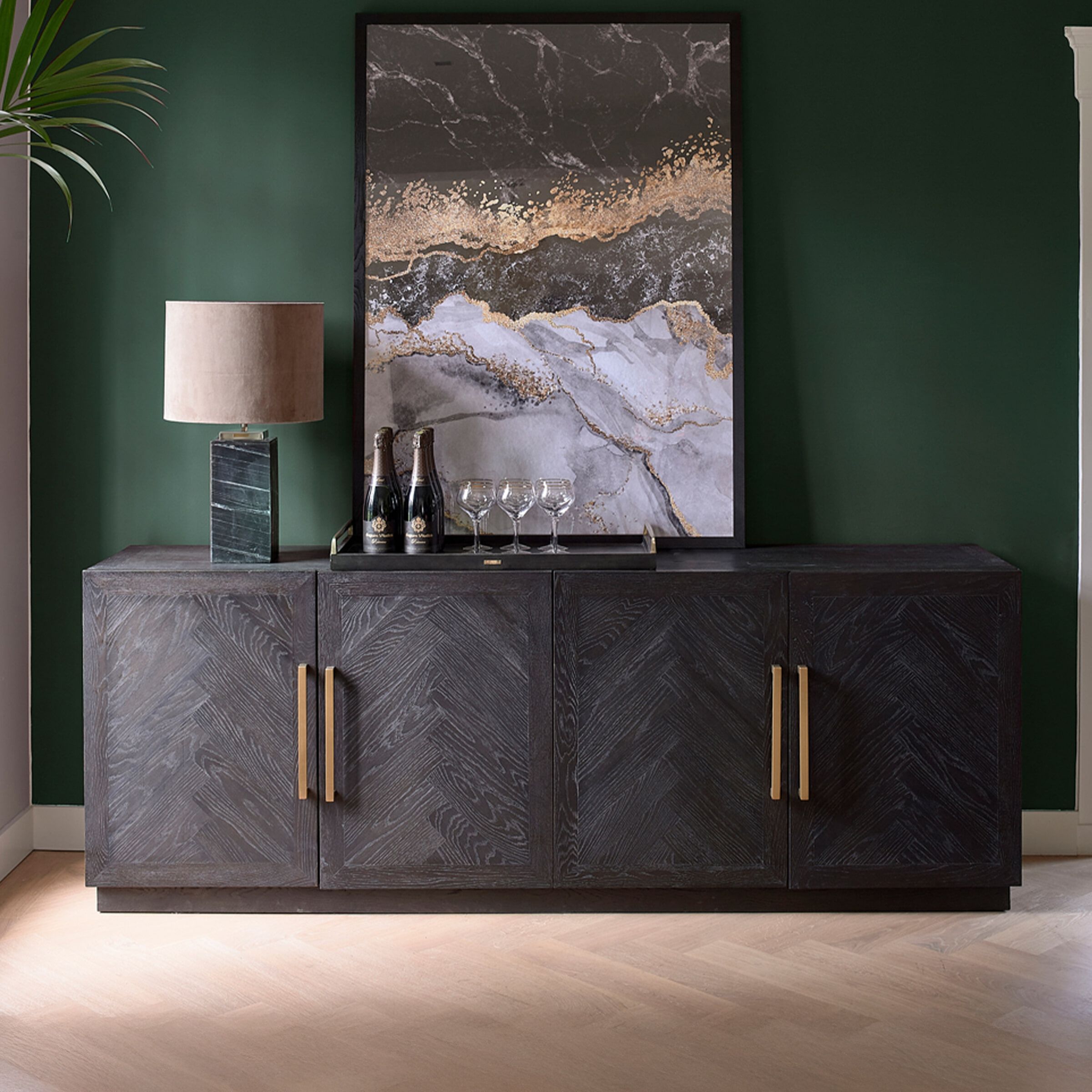 Rivièra Maison Dressoir 5th Avenue – Zwart, stijlvol & functioneel