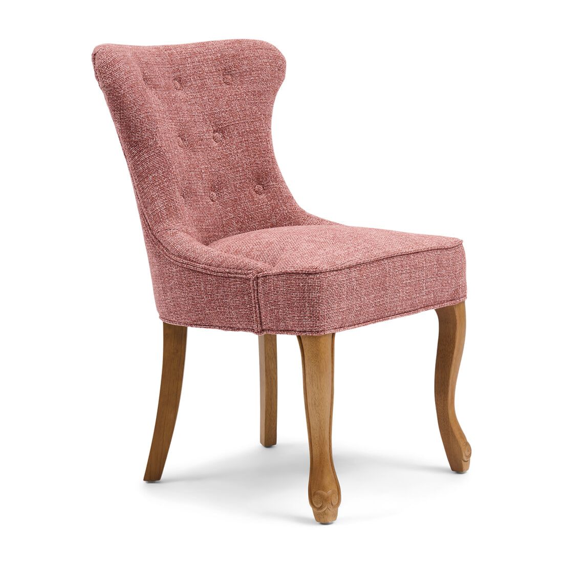 Rivièra Maison George Chenille Jacquard eetkamerstoel – Coral Pink