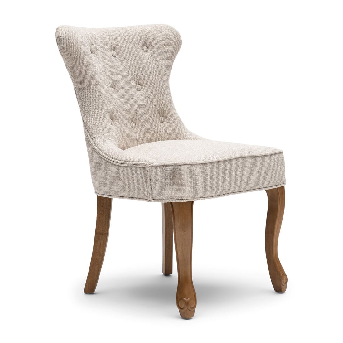 Rivièra Maison George Chenille Jacquard eetkamerstoel – Glossy Flax
