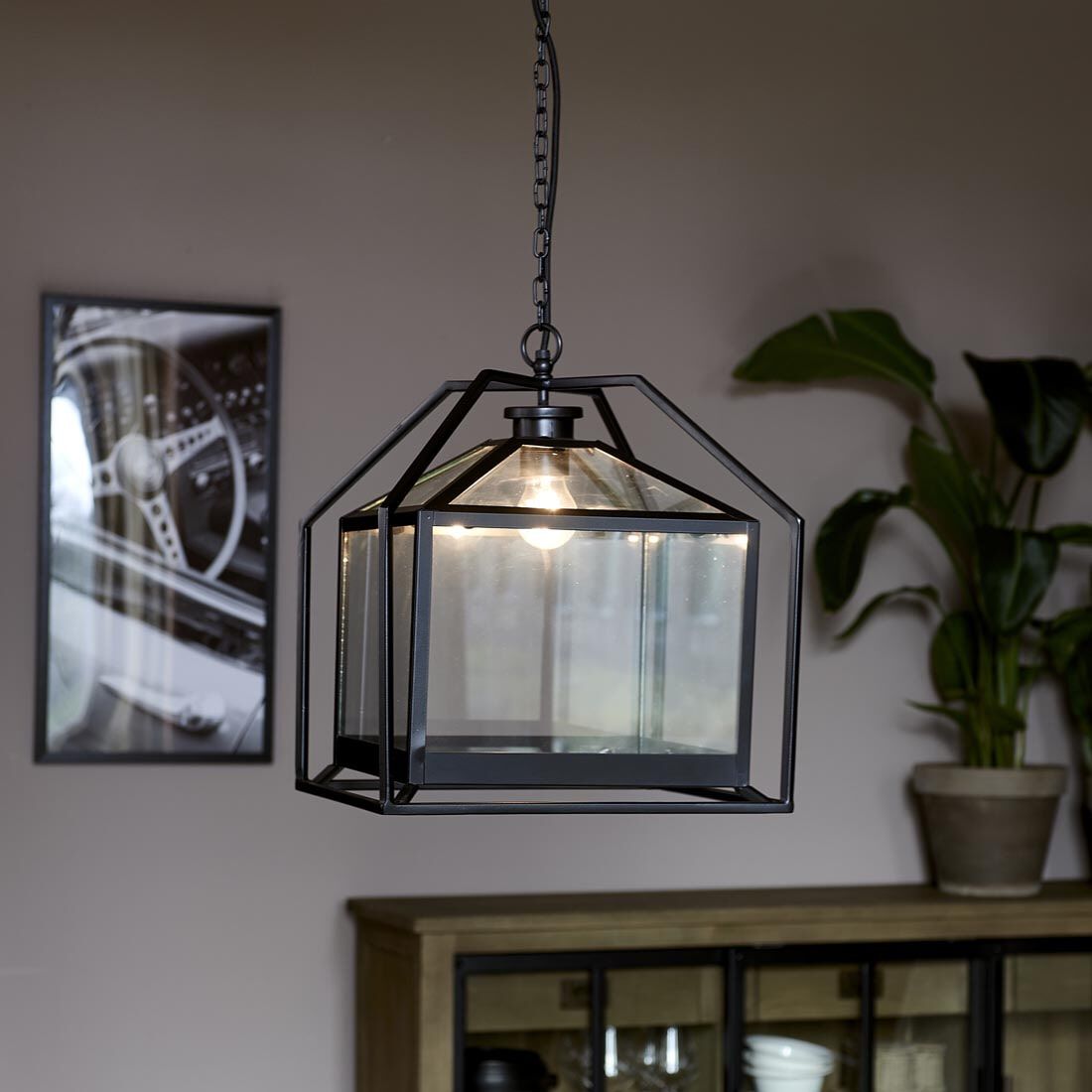 Rivièra Maison Hanglamp Rockford 36 cm – Stoer Zwart Design