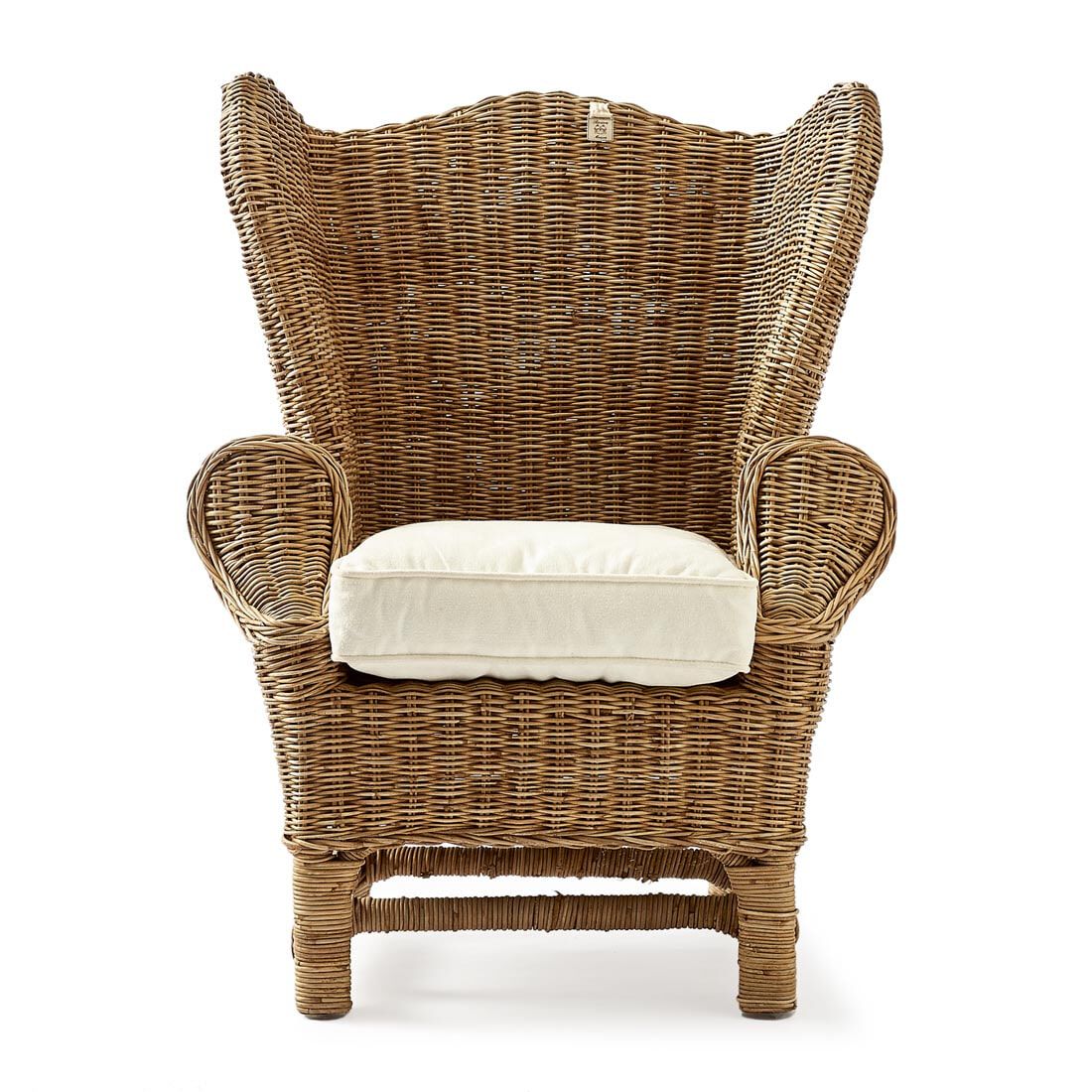 Rivièra Maison Kinderfauteuil Nicholas – Tijdloos bruin rattan voor een speelse kinderkamer