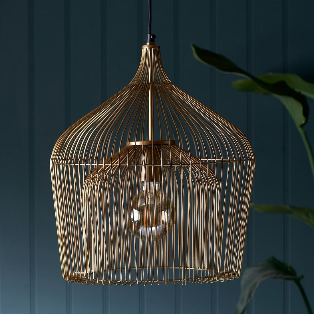 Rivièra Maison Manhattan Hanglamp in Goud – Luxe Verlichting voor Moderne Interieurs