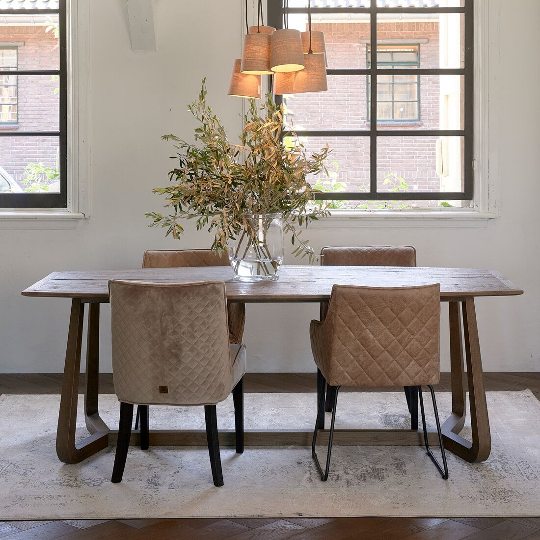 Rivièra Maison Miller Eettafel – 220 × 100 cm organisch ontwerp