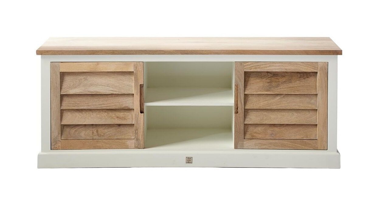 Rivièra Maison Pacifica TV-meubel 165 cm – Stijlvol mangohout en wit
