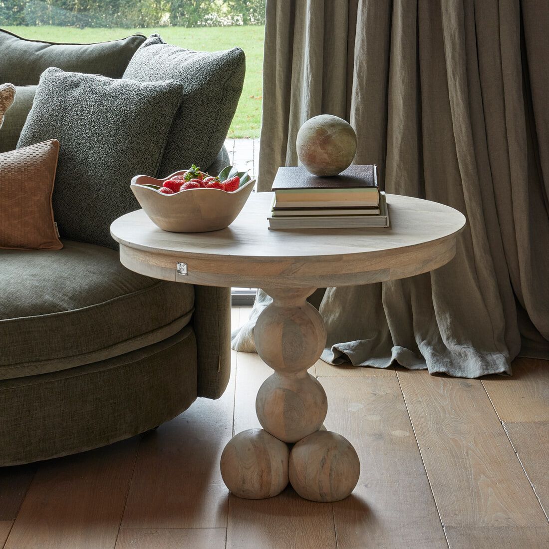 Rivièra Maison ronde salontafel Anacapri, 75 cm – natureel mangohout