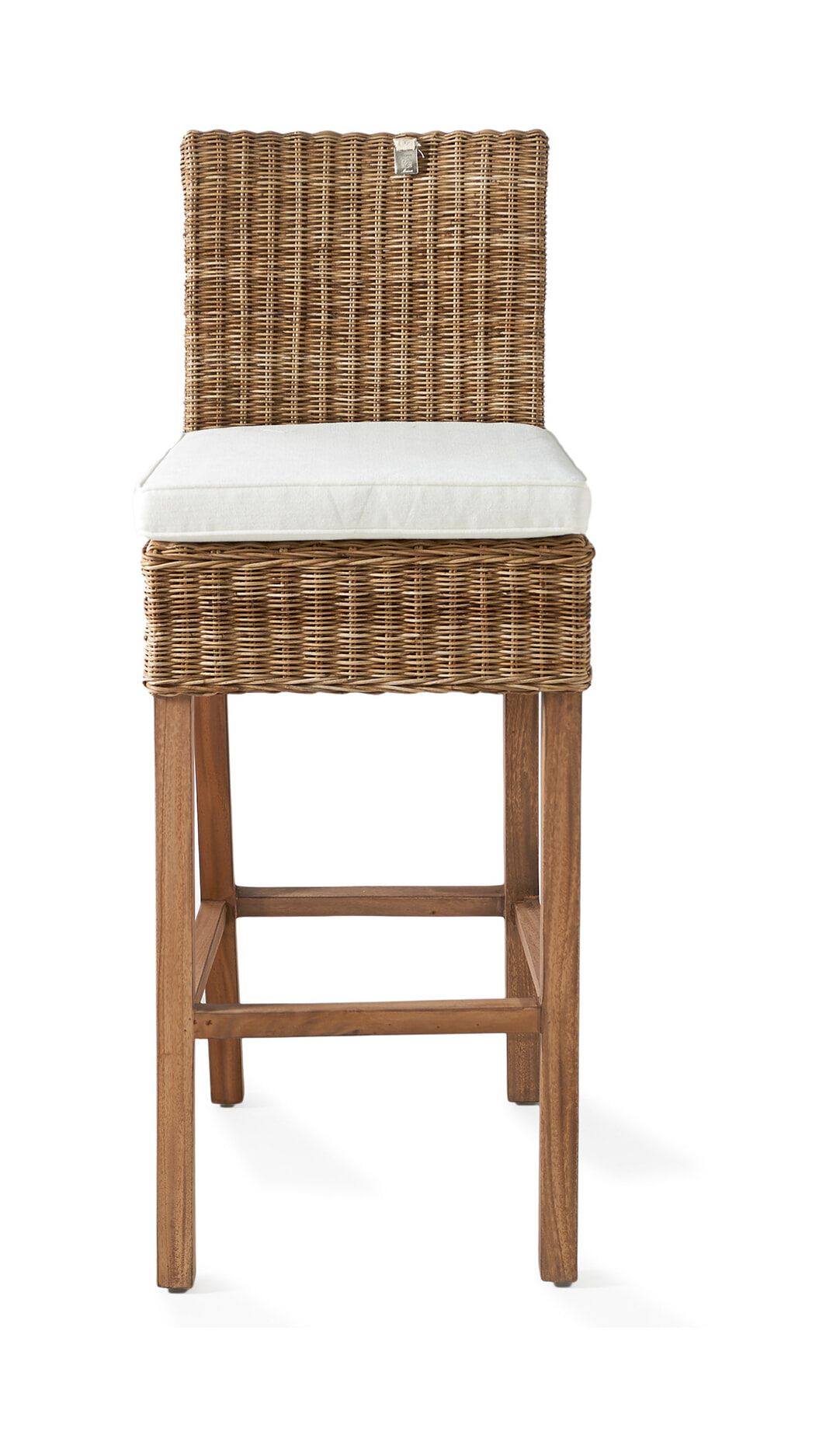 Rivièra Maison Rustic Rattan Barstoel – Handgevlochten Comfort in Bruin & Hout