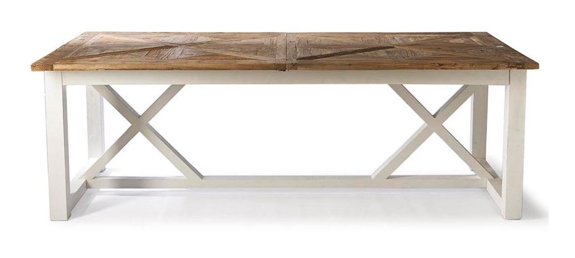 Rivièra Maison uitschuifbare eettafel Chateau Chassigny – stijlvol en ruim, wit