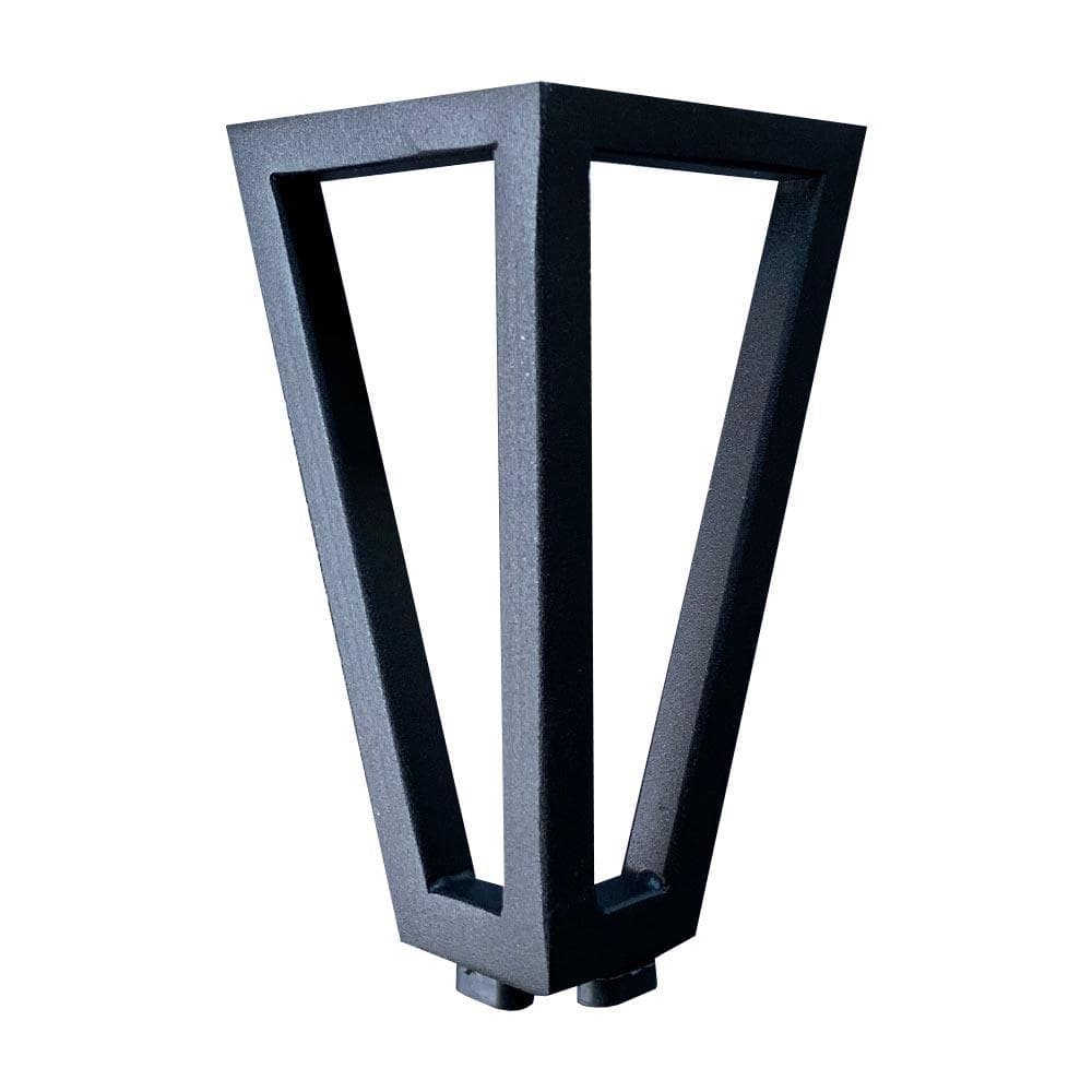 Robuuste zwarte massief stalen meubelpoot – 13 cm hoogte voor een eigentijdse look