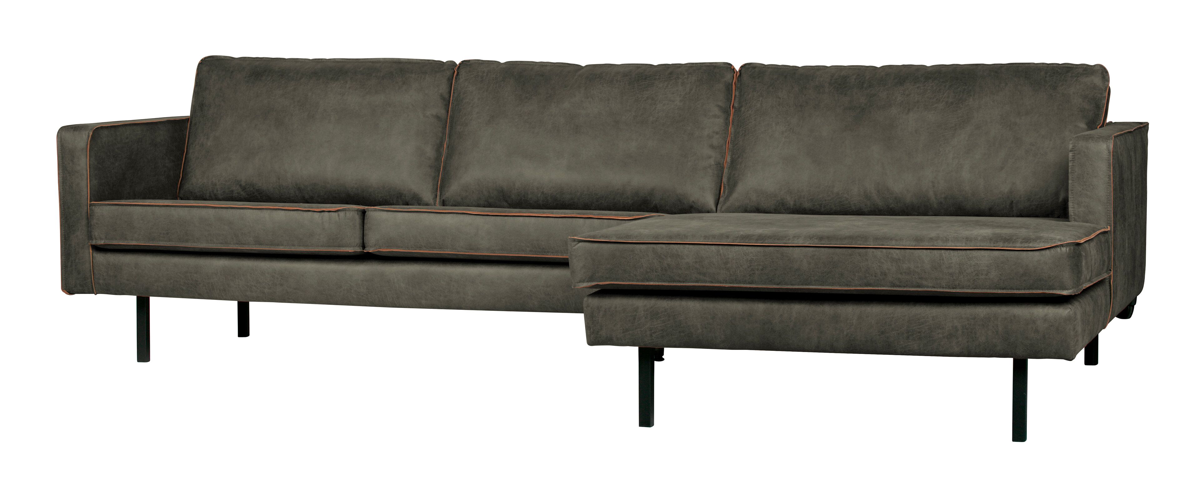 Rodeo Loungebank Rechts Eco Leder – Stoer Comfort in Legergroen
