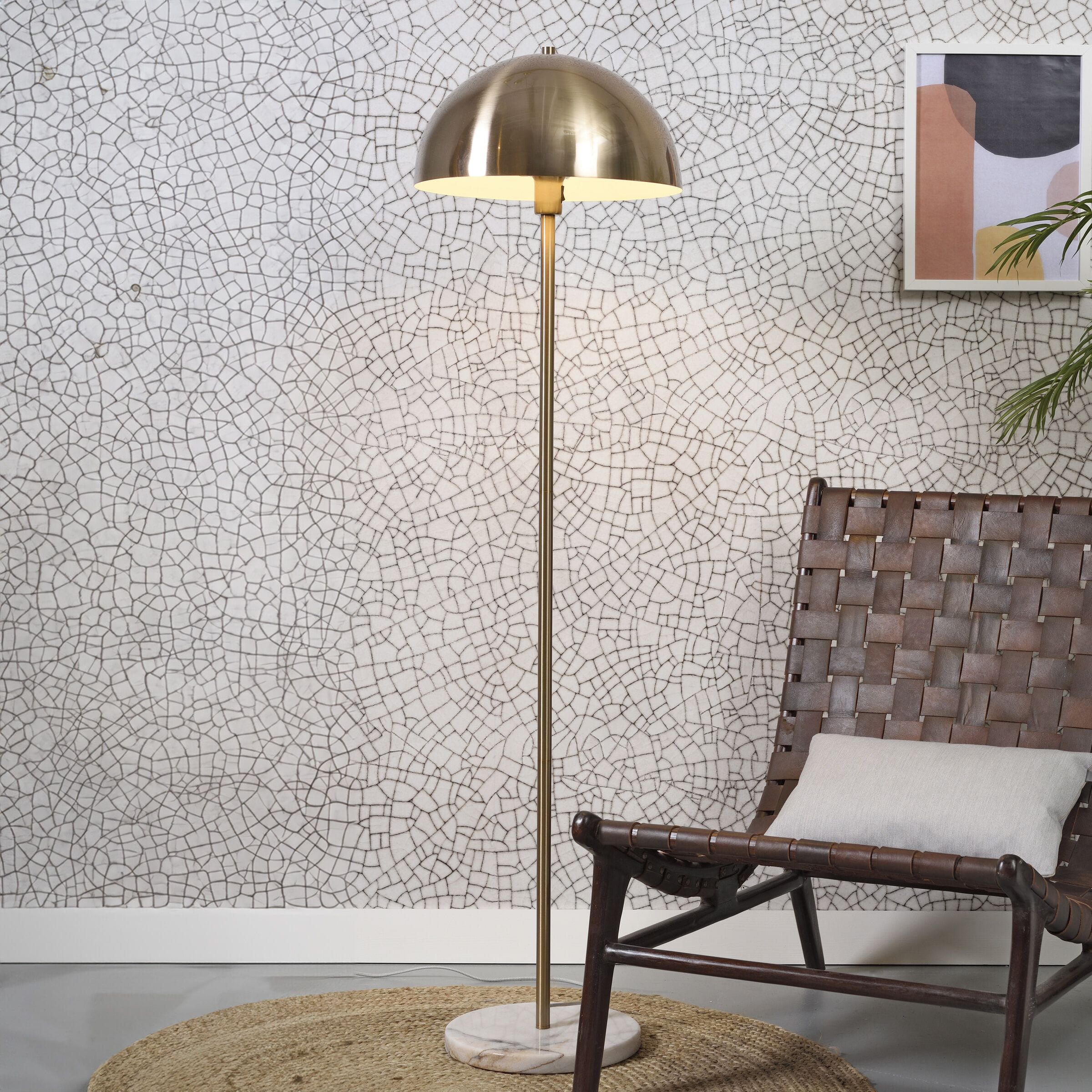 RoMi Vloerlamp Toulouse – Luxe Gouden Accent voor elke Kamer