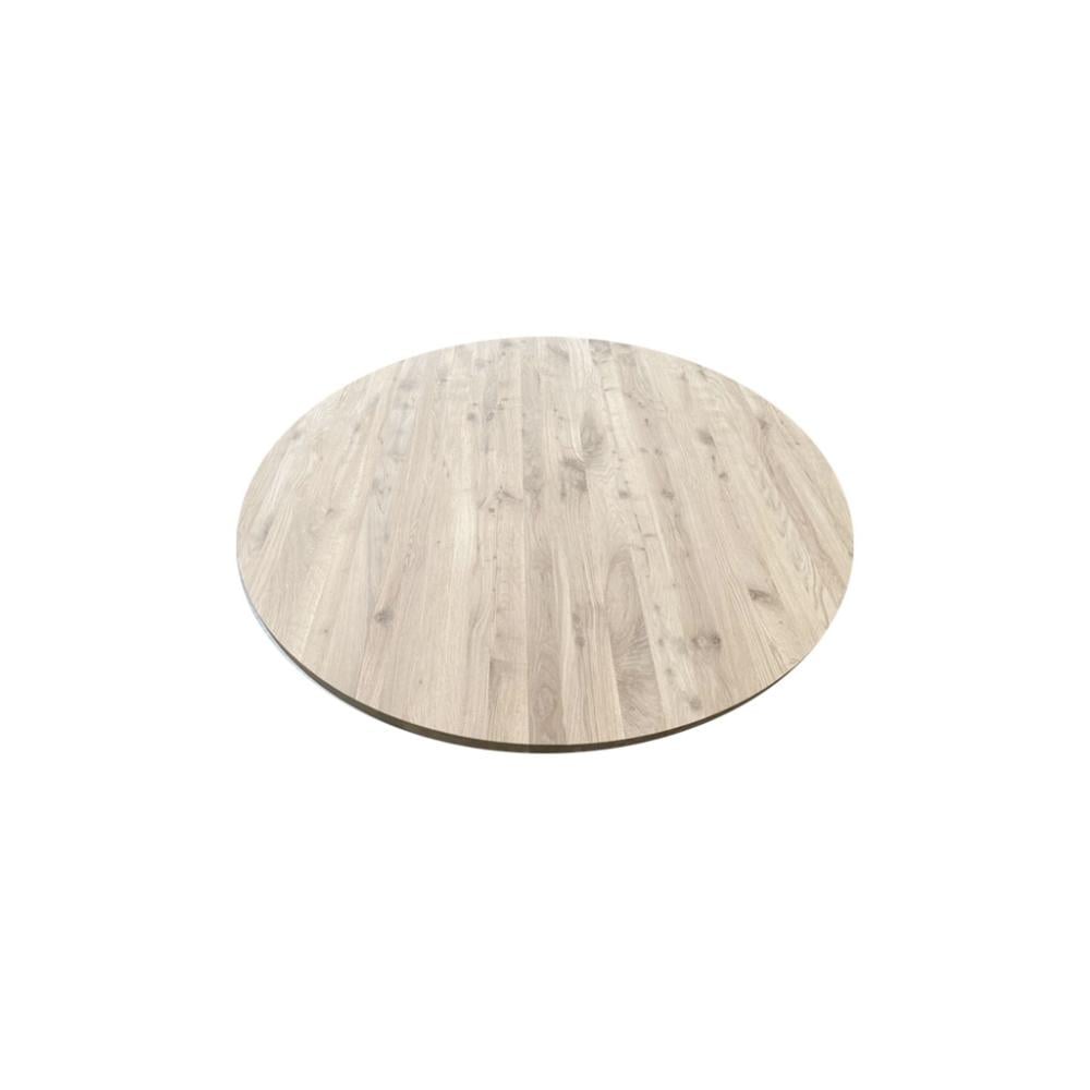 Rond eiken salontafelblad 40 cm – tijdloos design, massief en duurzaam