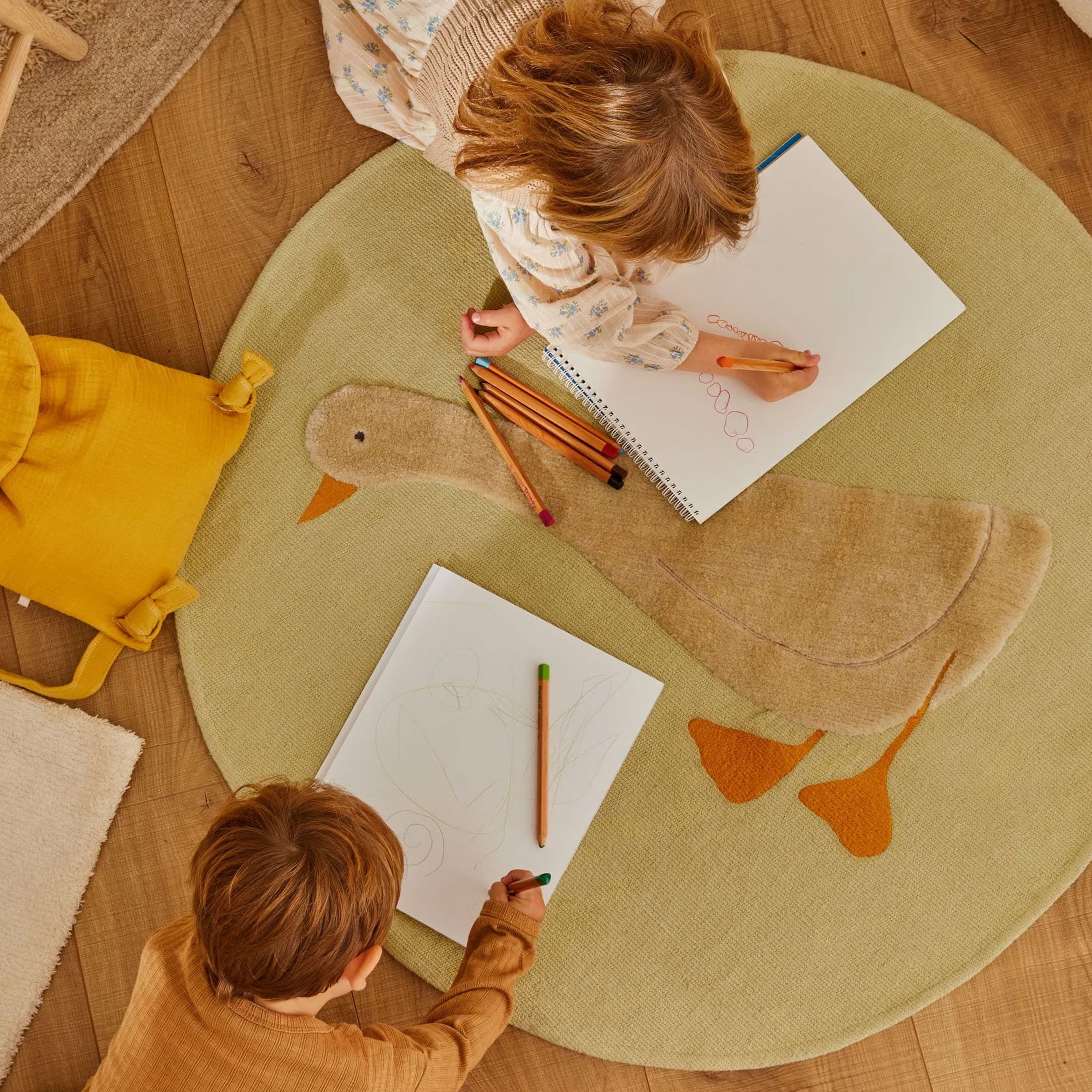 Rond Vloerkleed Milu 100 cm – Groen van Kave Home