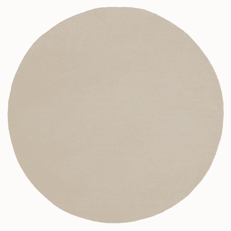 Rond Vloerkleed Noble 200 cm – Zand van MUST Living – Tijdloze Elegantie voor elk Interieur