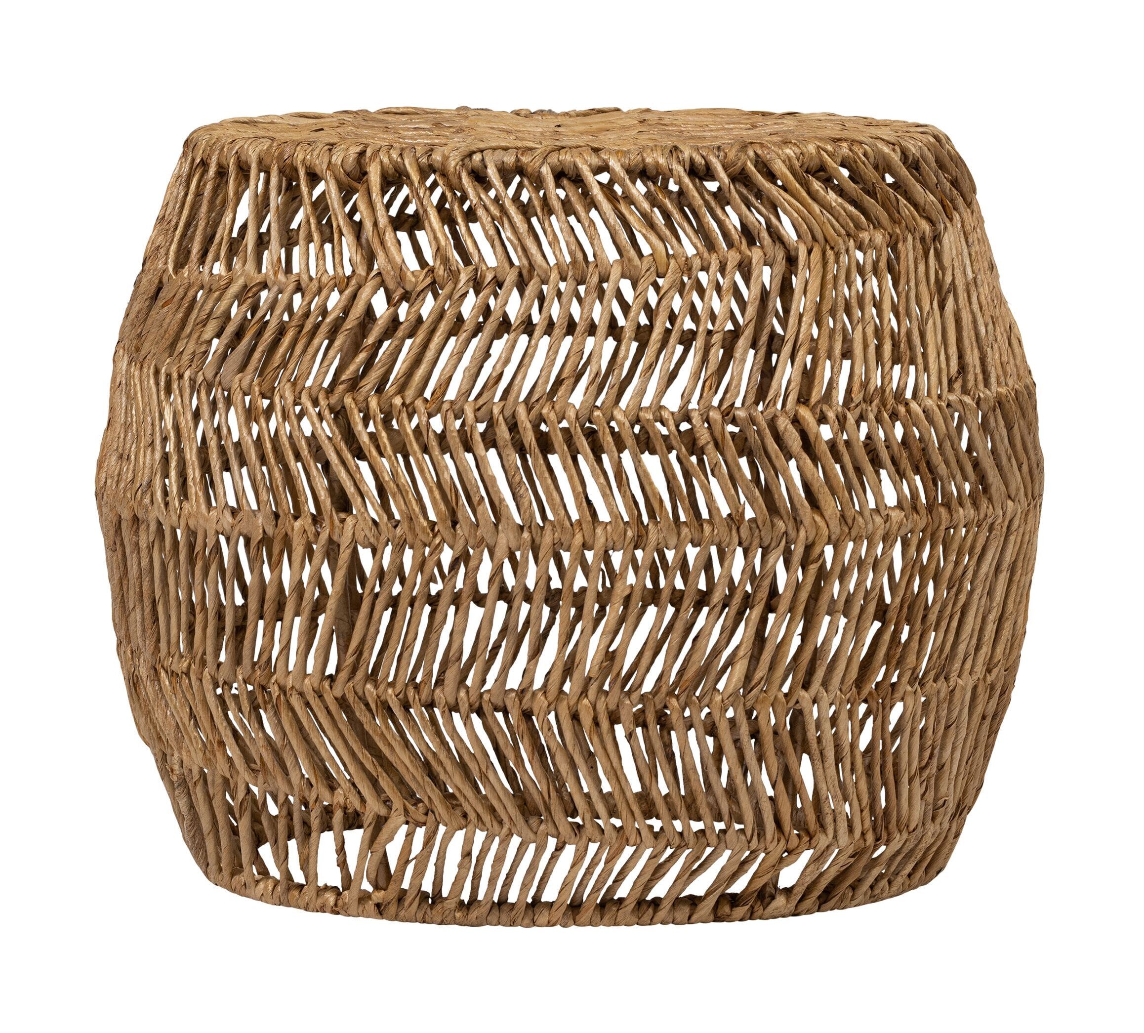 Ronde Bijzettafel Cala Gracio van MUST Living – Natuurlijk Abacahout, 44 cm