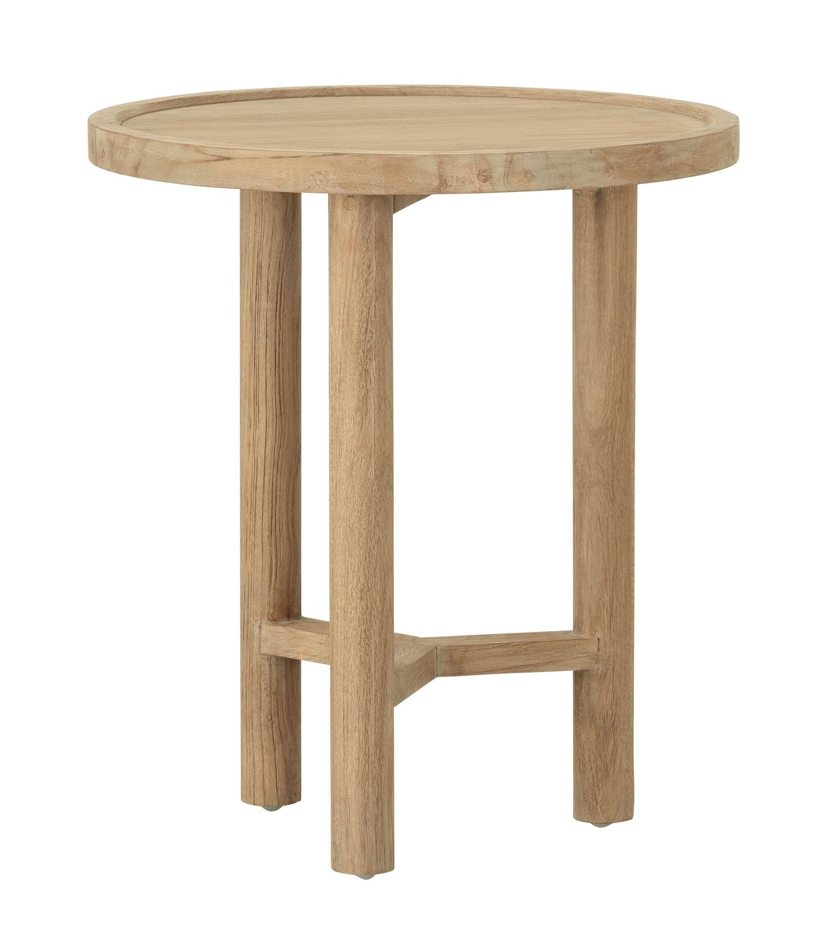 Ronde bijzettafel Forte van DTP Home – stijlvolle teakhouten accent van 40 cm