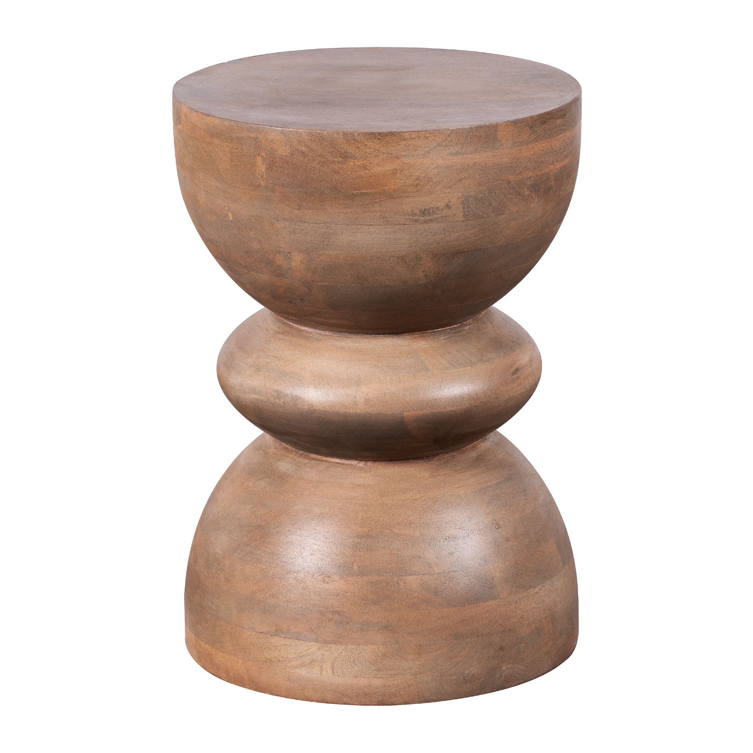 Ronde bijzettafel Luis van Lewis & Loft – duurzame mangohouten blikvanger