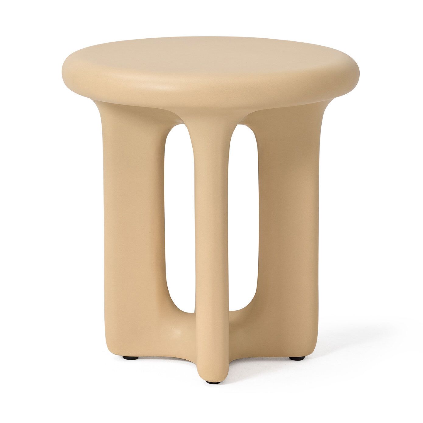 Ronde Bijzettafel Onomo van Jesper Home – Beige, 46 cm