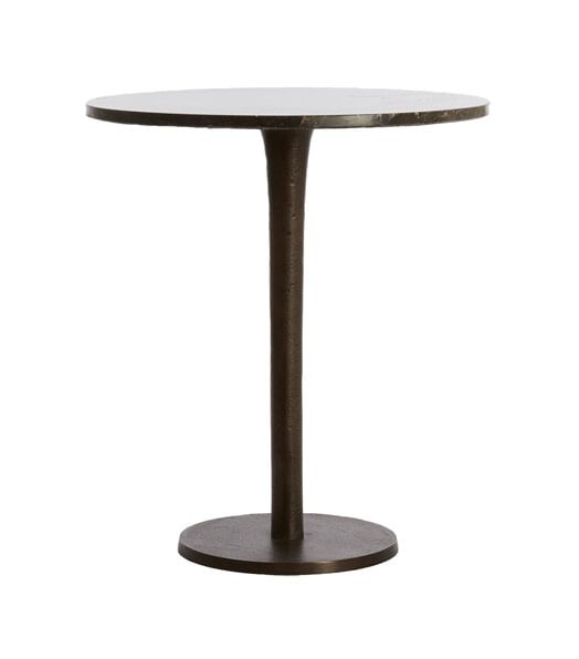 Ronde Bijzettafel Pazo 48 cm – Donkerbruin van Light & Living