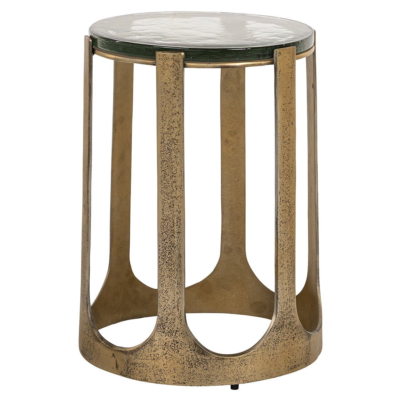Ronde Bijzettafel Rixo – Strak Gouden Design van Richmond Interiors