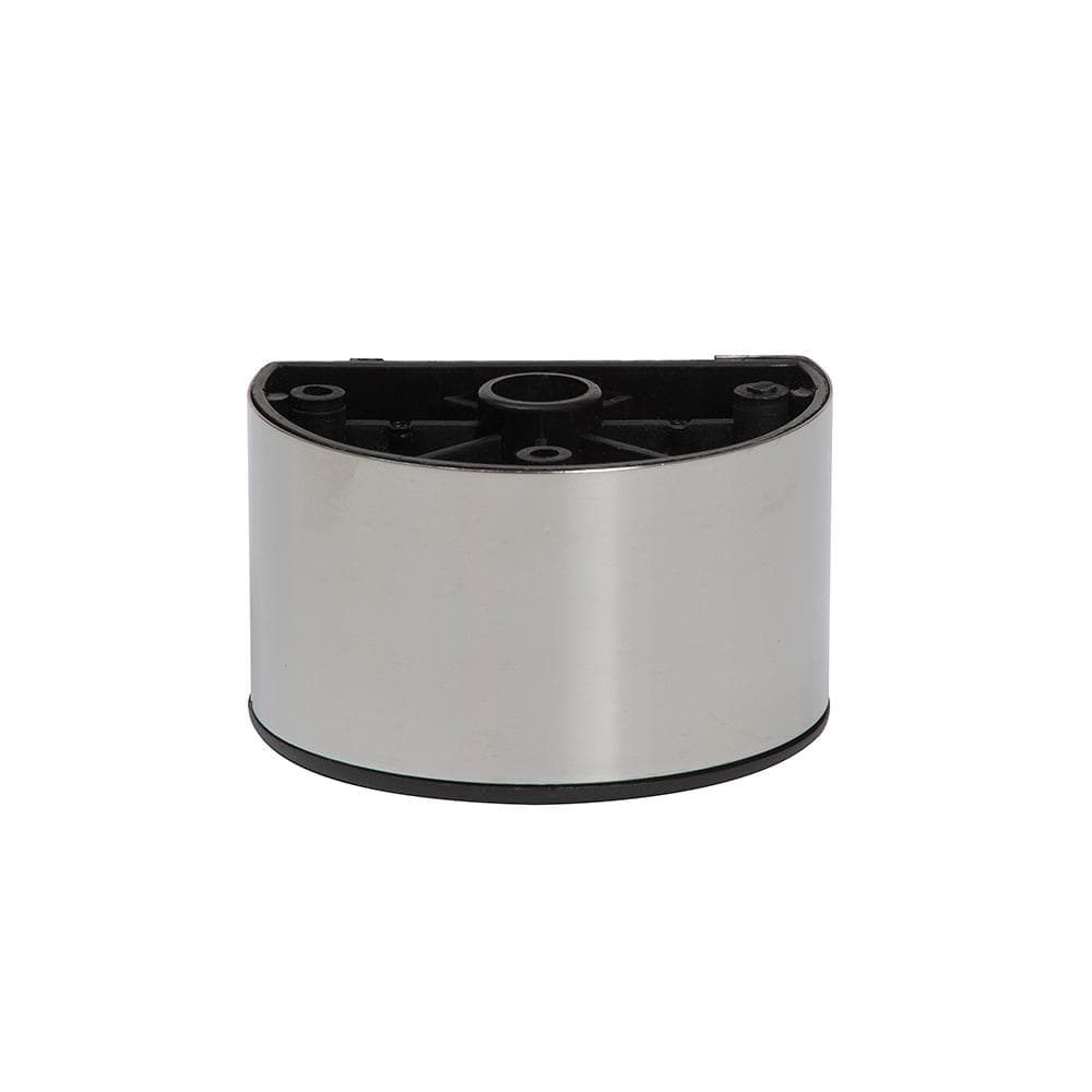 Ronde chroom meubelpoot van kunststof – 8×5,5 cm, 5 cm hoog