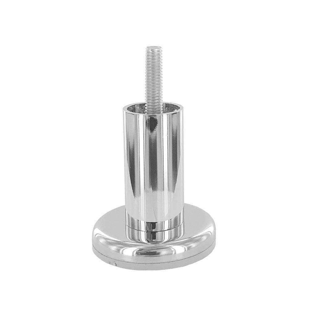 Ronde Chroom Stalen Meubelpoten Ø 2,5 cm – 6 cm Hoog (M8) van Furniture Legs Europe