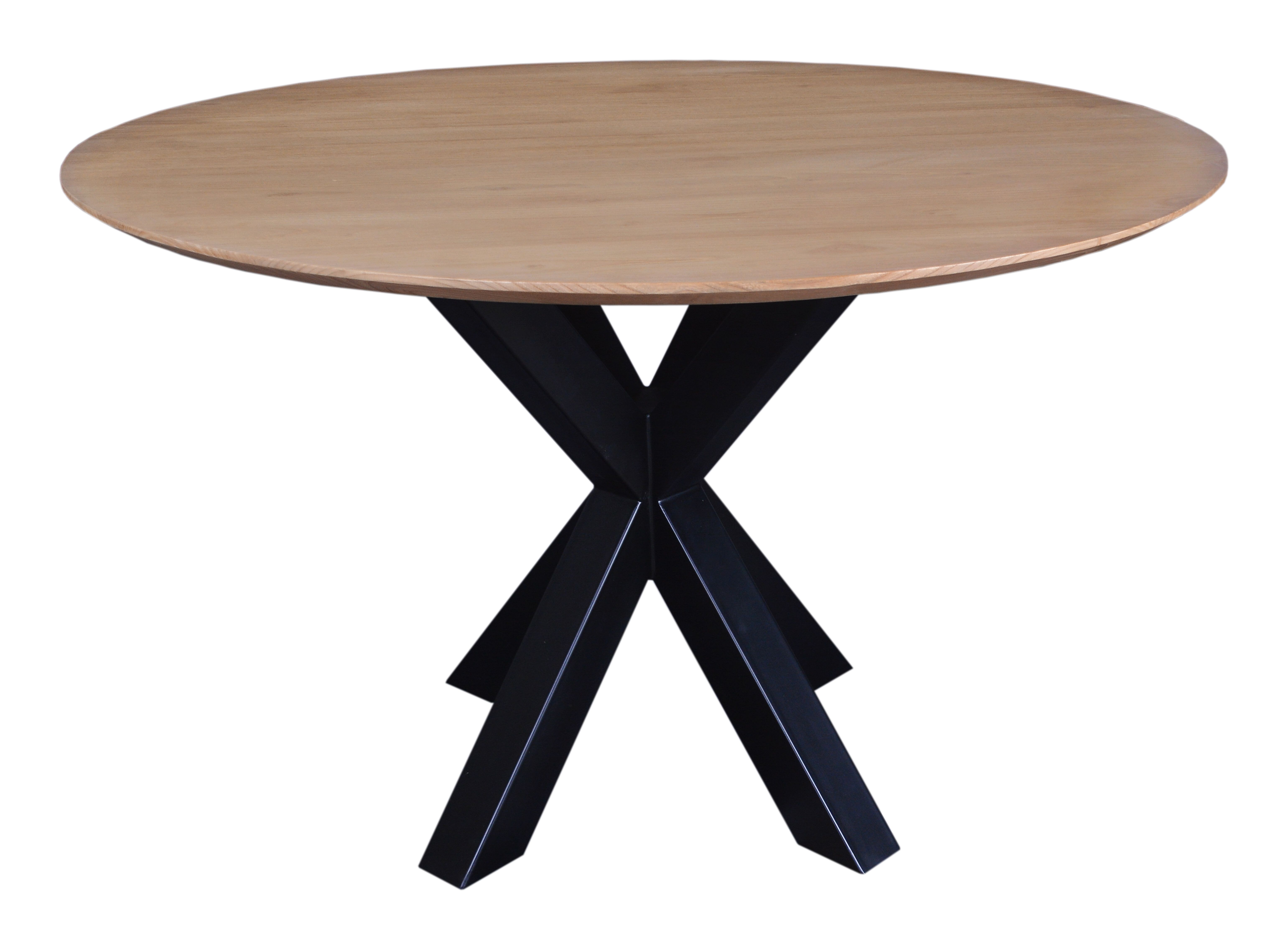 Ronde eettafel Azadeh – 120 cm, Scandinavisch design in massief Sungkaihout