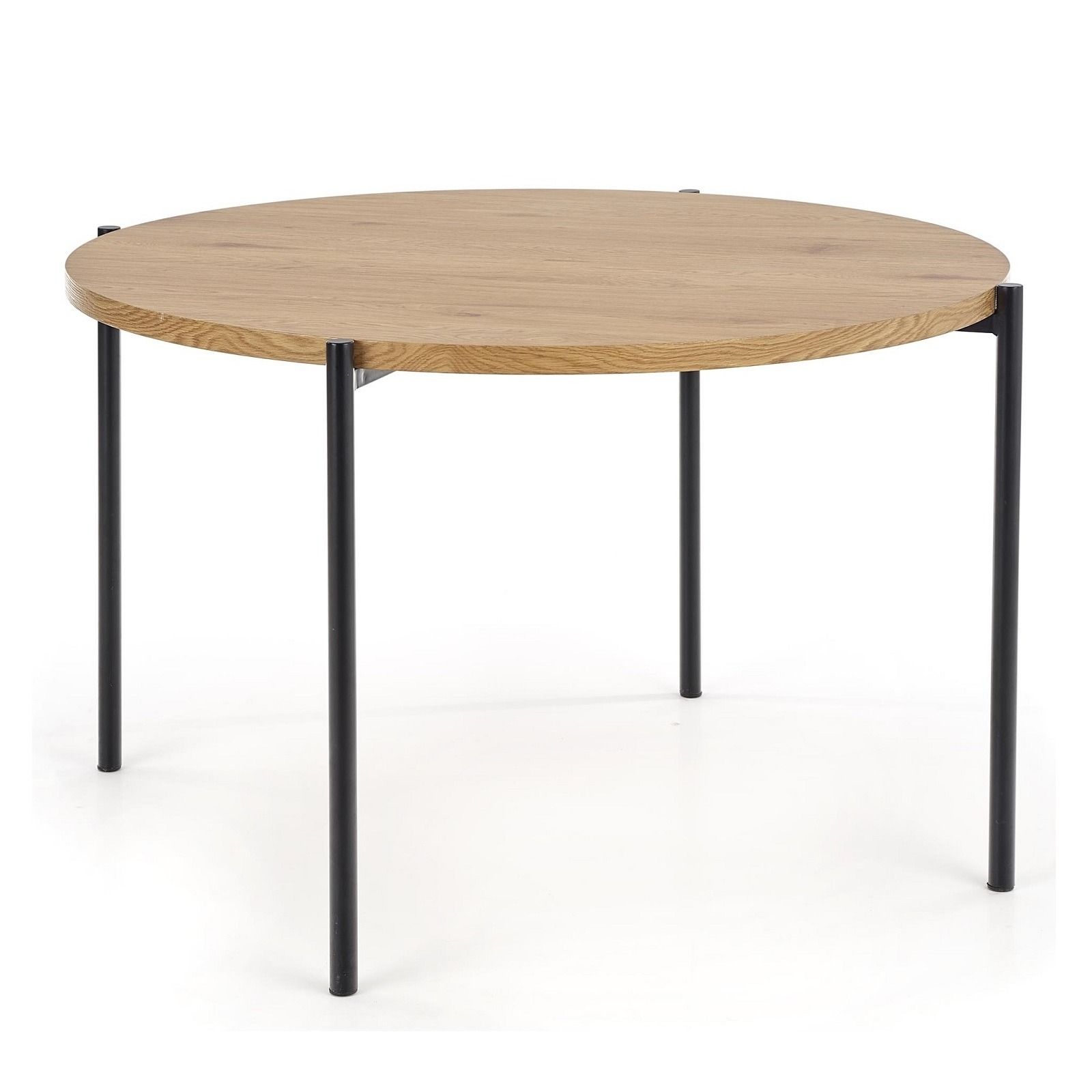 Ronde eettafel Morgan – 120 cm in warme eikenlook