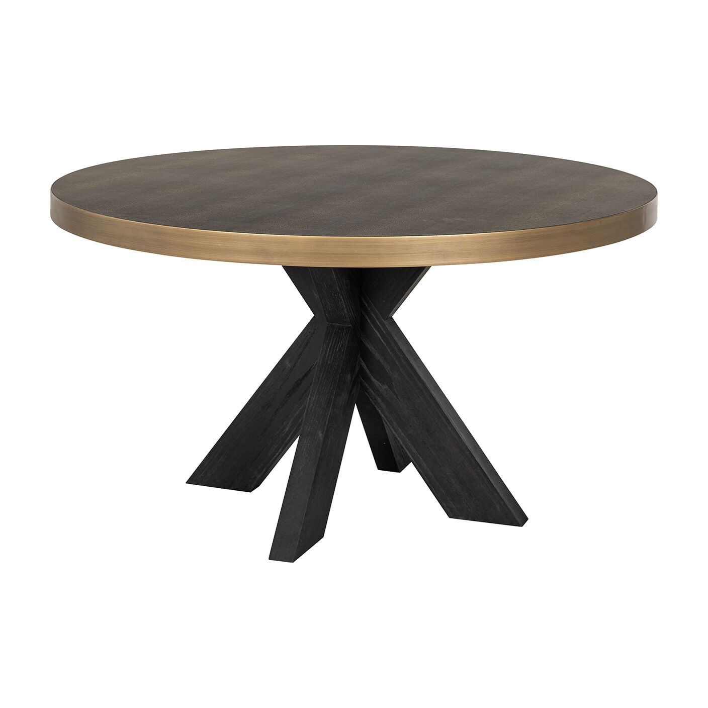 Ronde eettafel Richmond Bloomville – Moderne lederlook voor een warme eetruimte