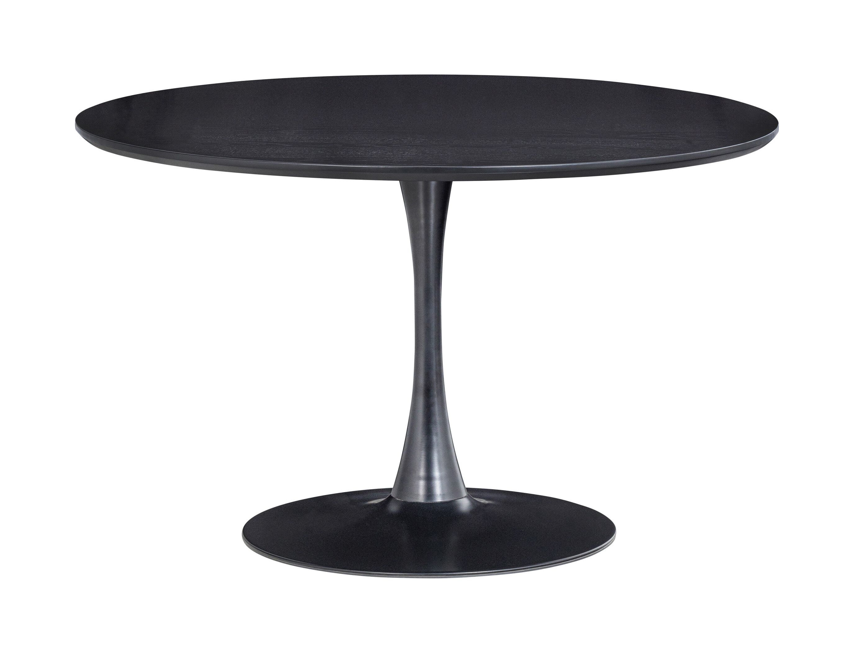 Ronde eettafel Sammy 120 cm – Diepzwarte design van WOOOD